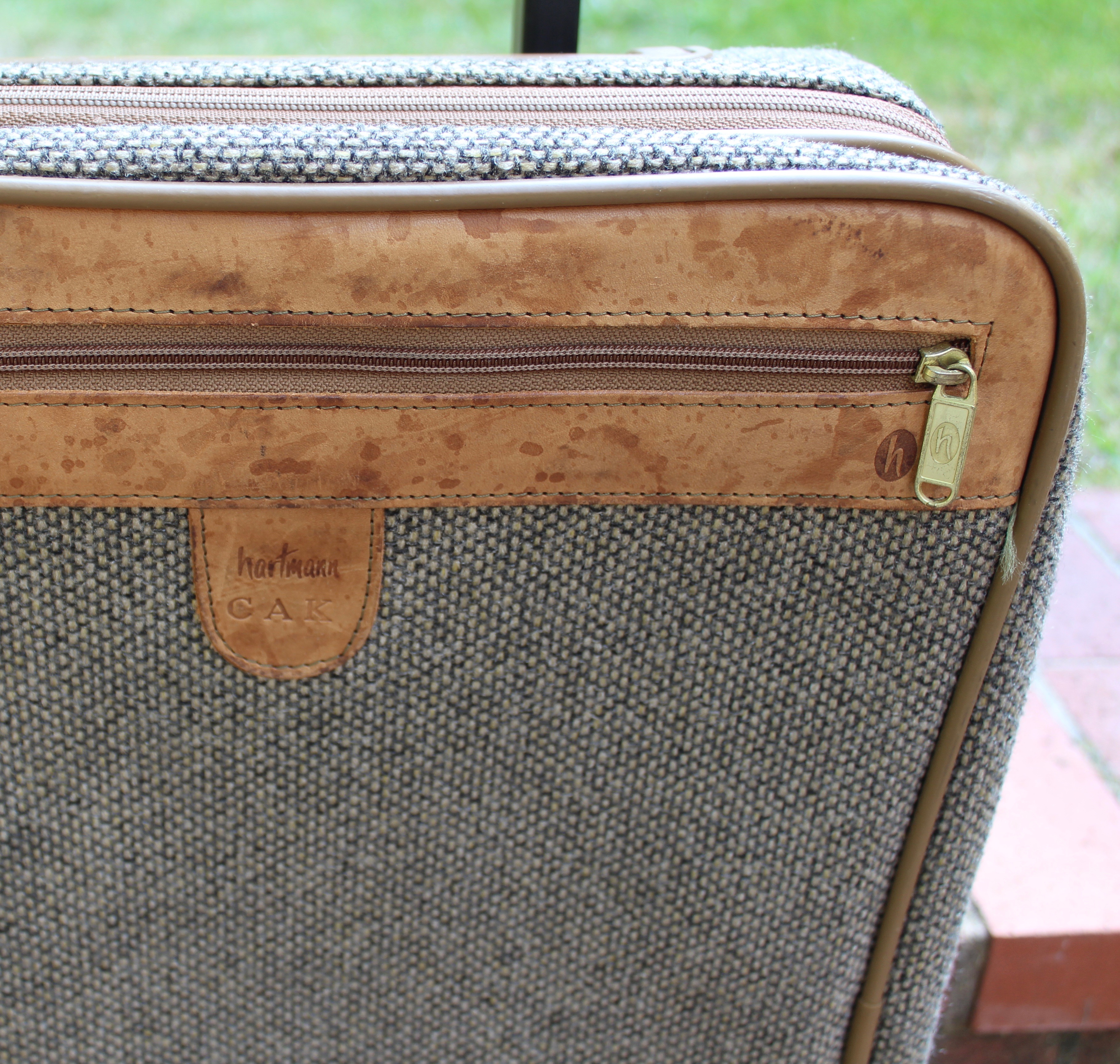 Hartmann Tweed and Leather Luggage Set