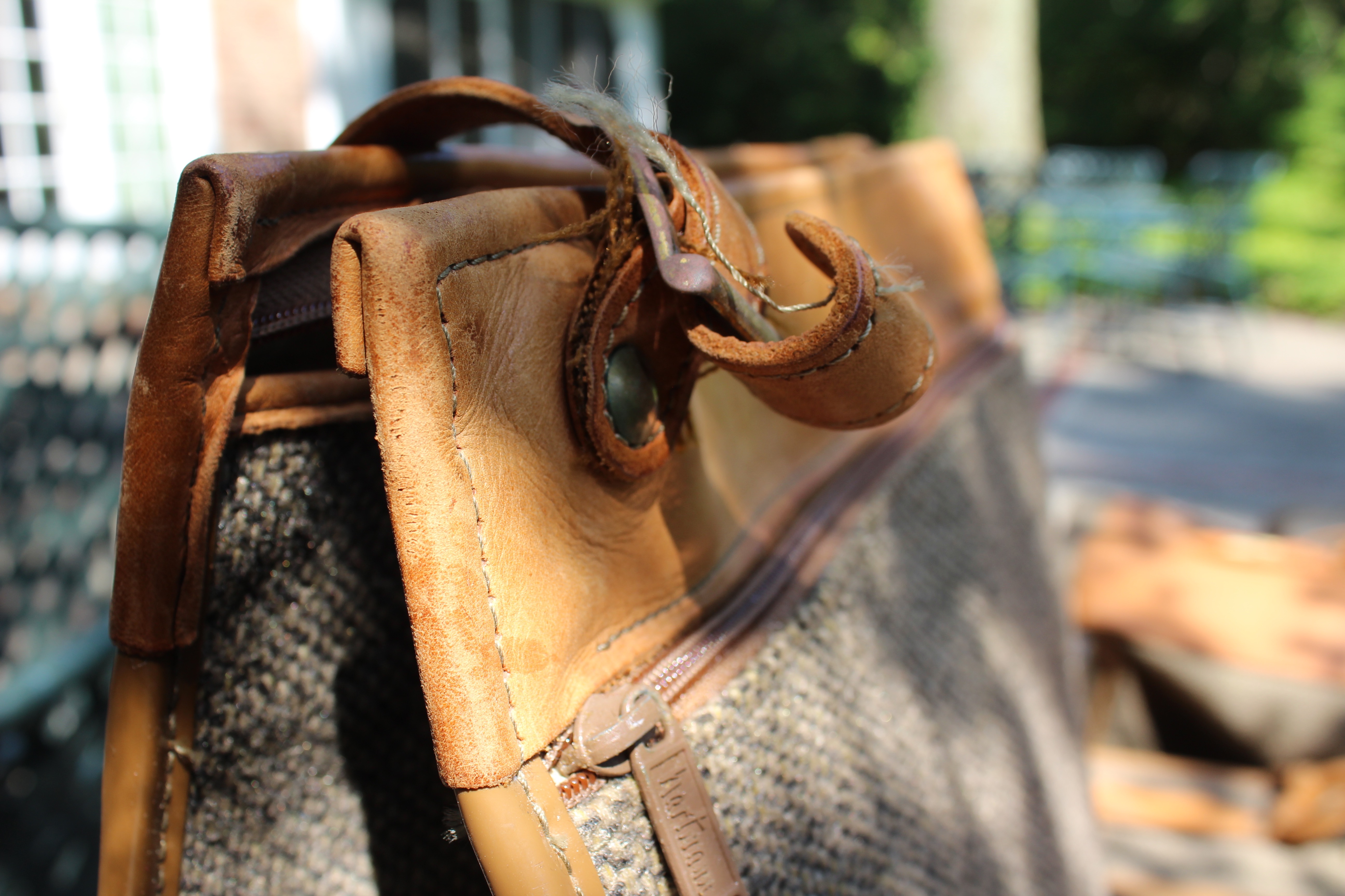 Hartmann Tweed and Leather Luggage Set