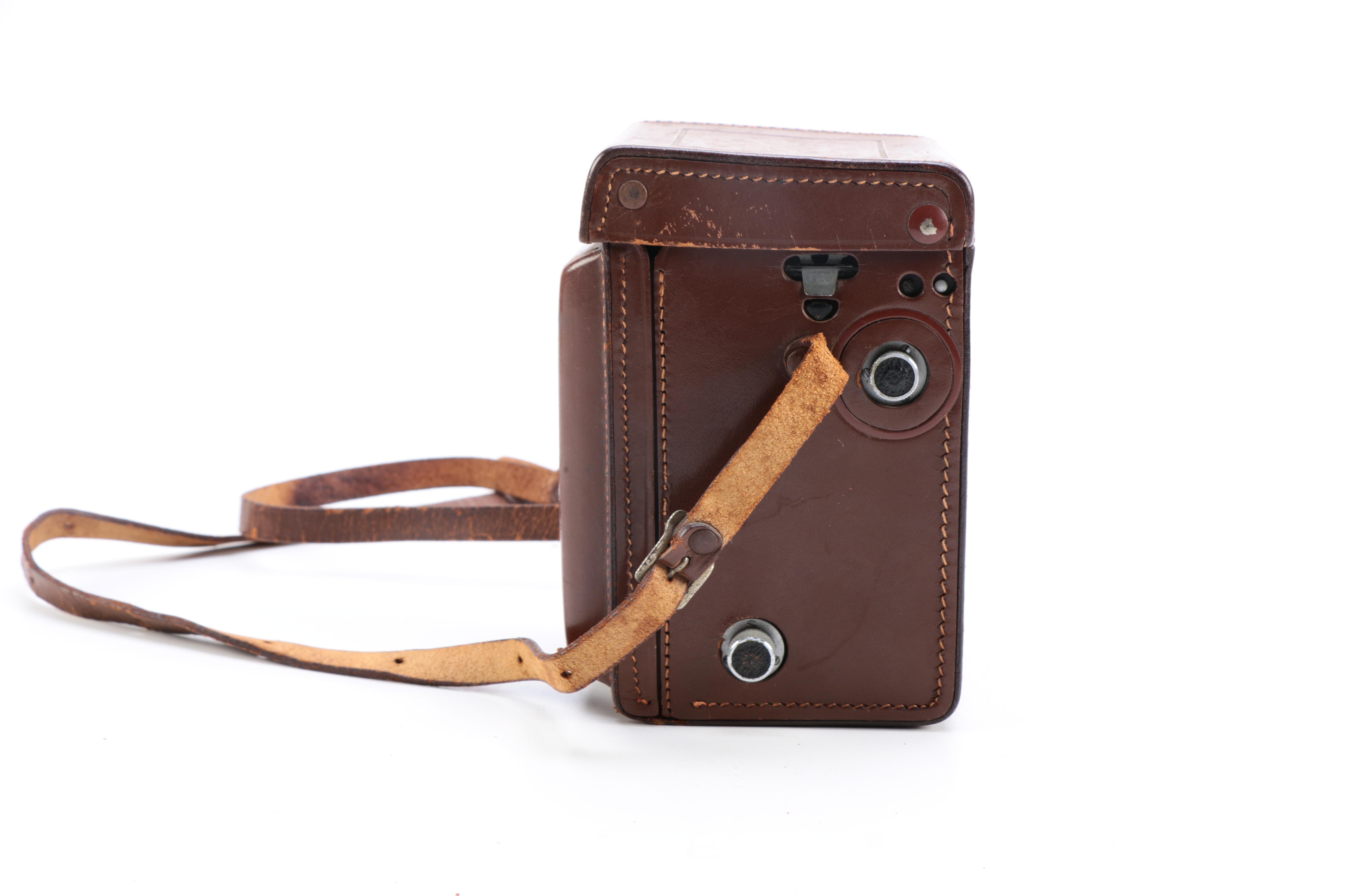 Vintage Rolleicord Camera and Leather Case