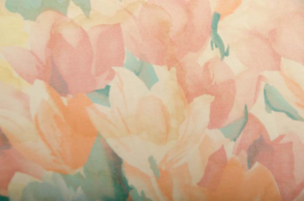 Vintage Floral Stool