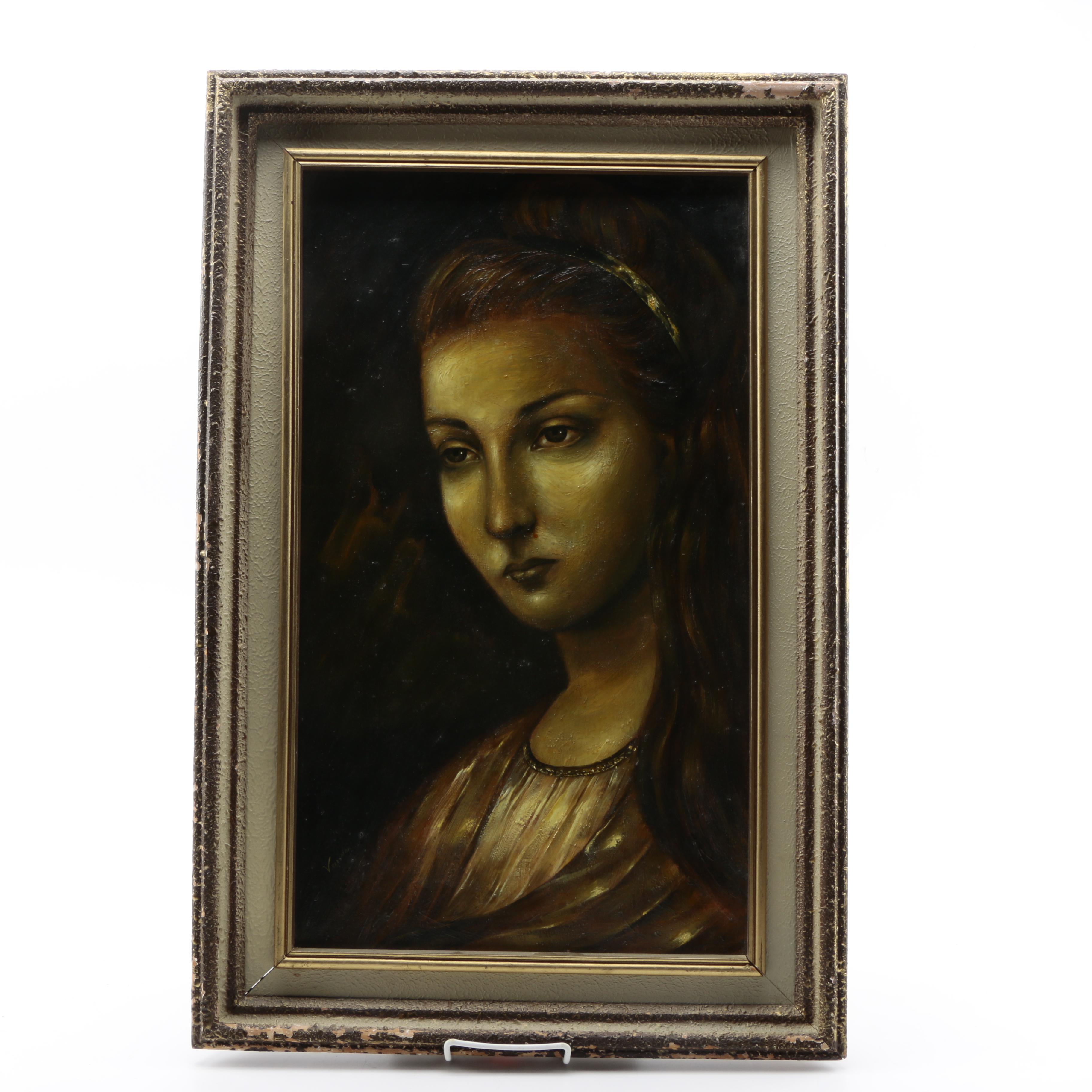 Valdemar Painting of a Feminine Face