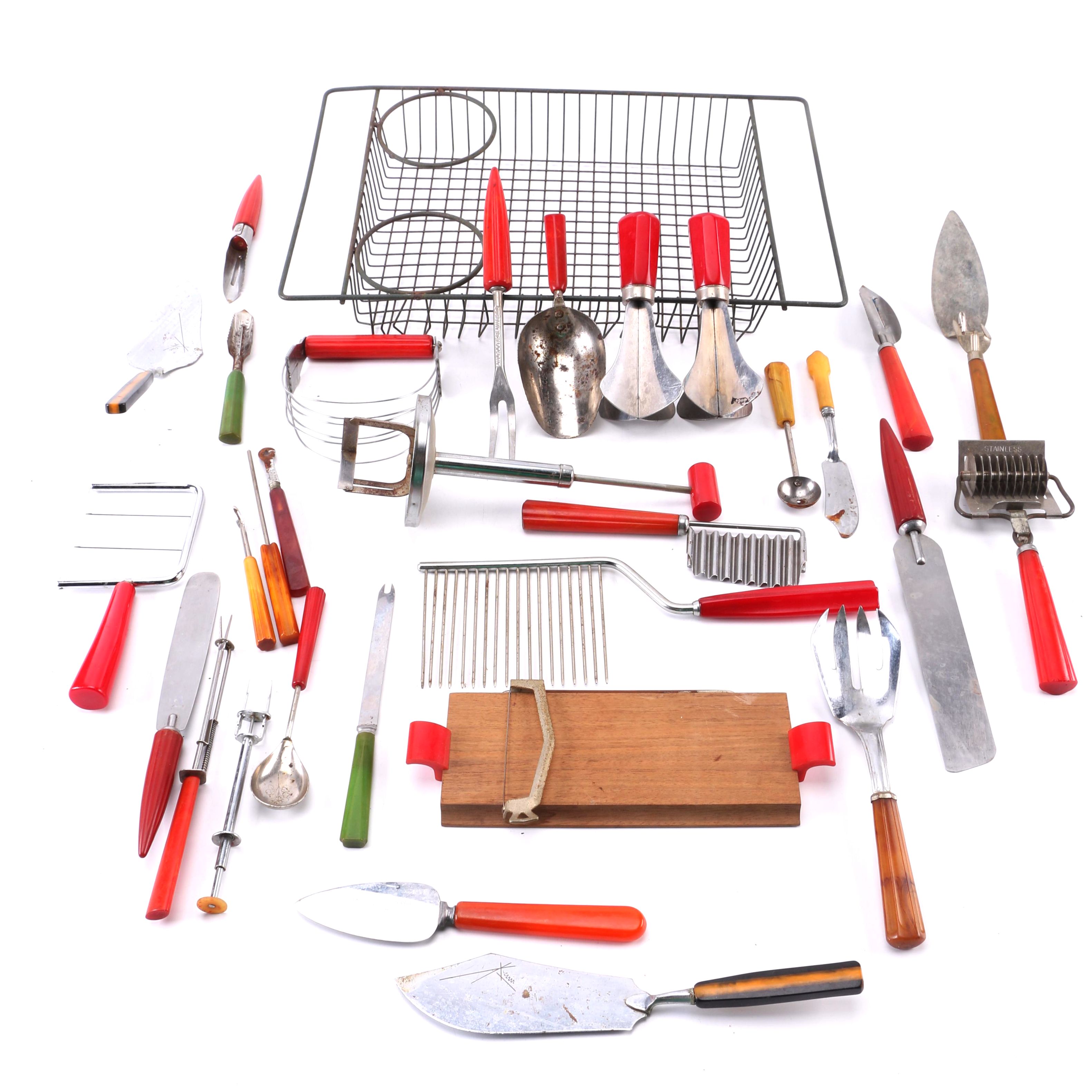 Vintage Kitchen Utensils/Gadgets with Bakelite Handles