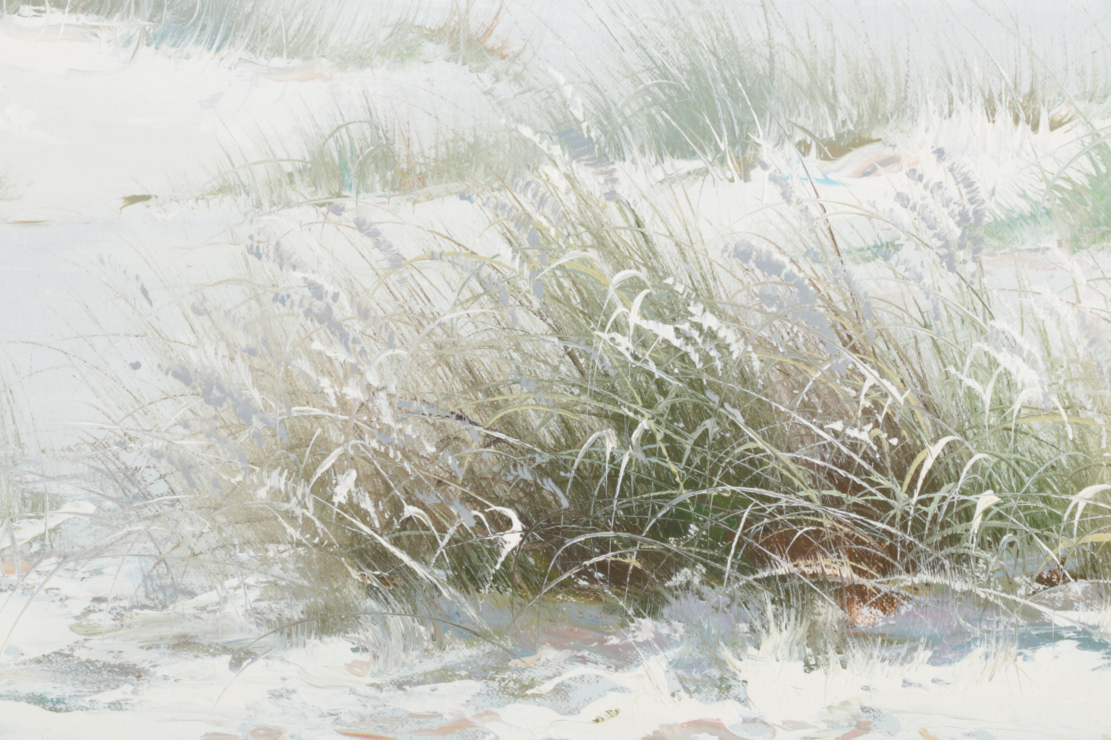 W. Brian Oil Paintings of Beach Scenes with Children