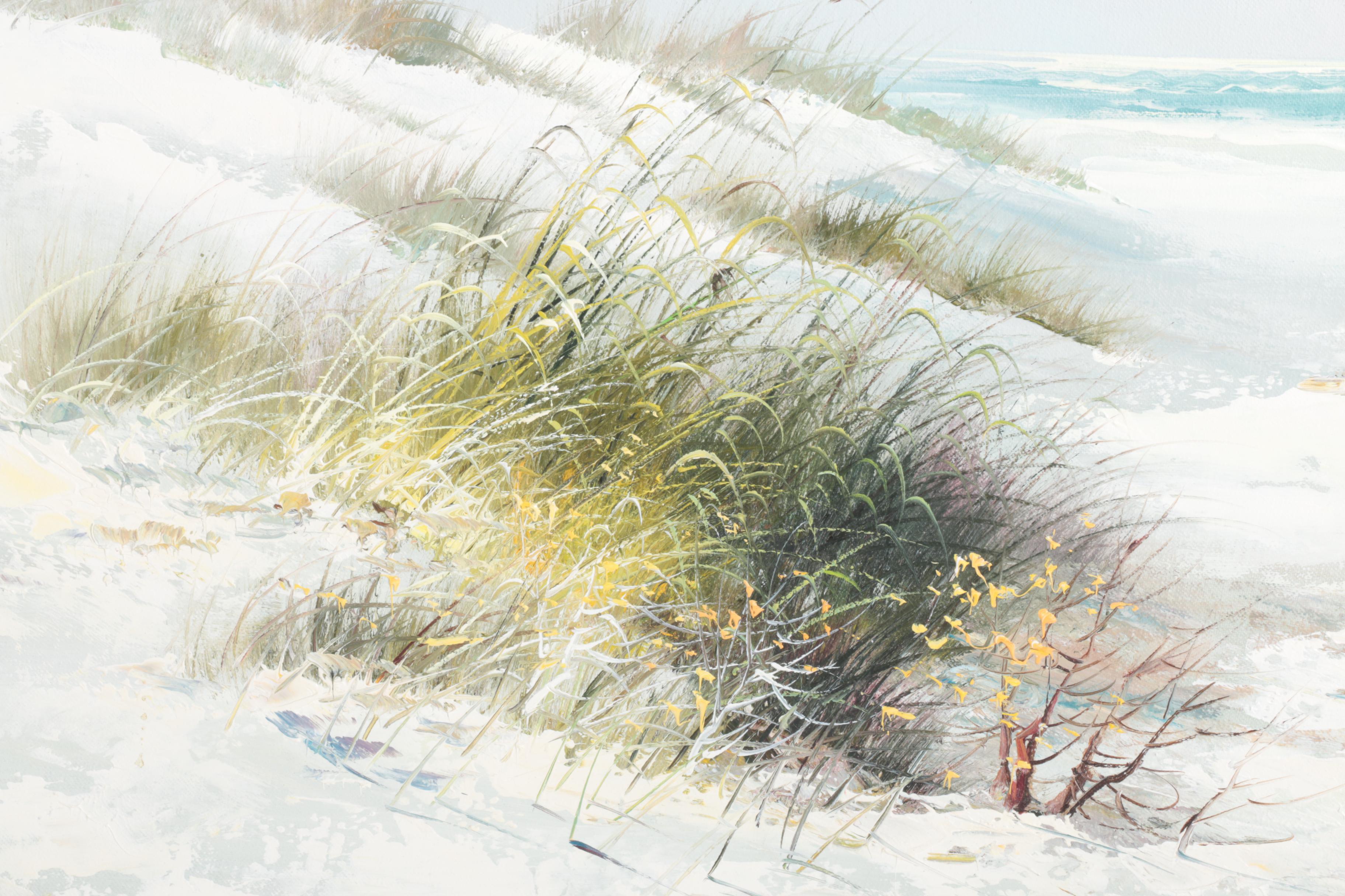 W. Brian Oil Paintings of Beach Scenes with Children