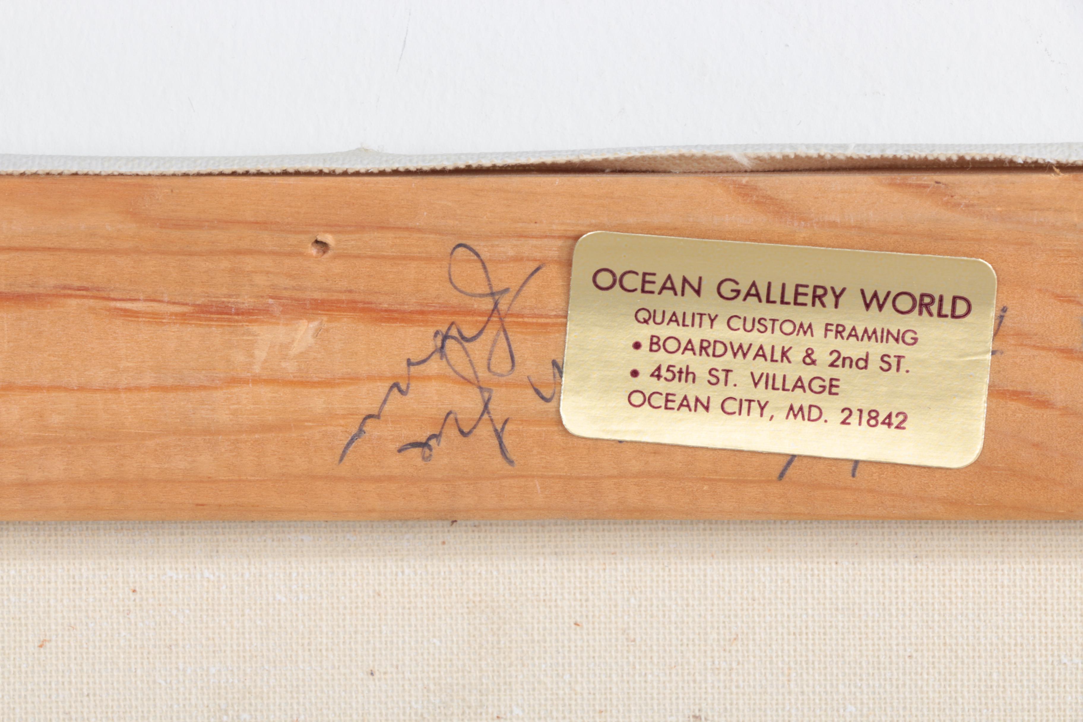 W. Brian Oil Paintings of Beach Scenes with Children