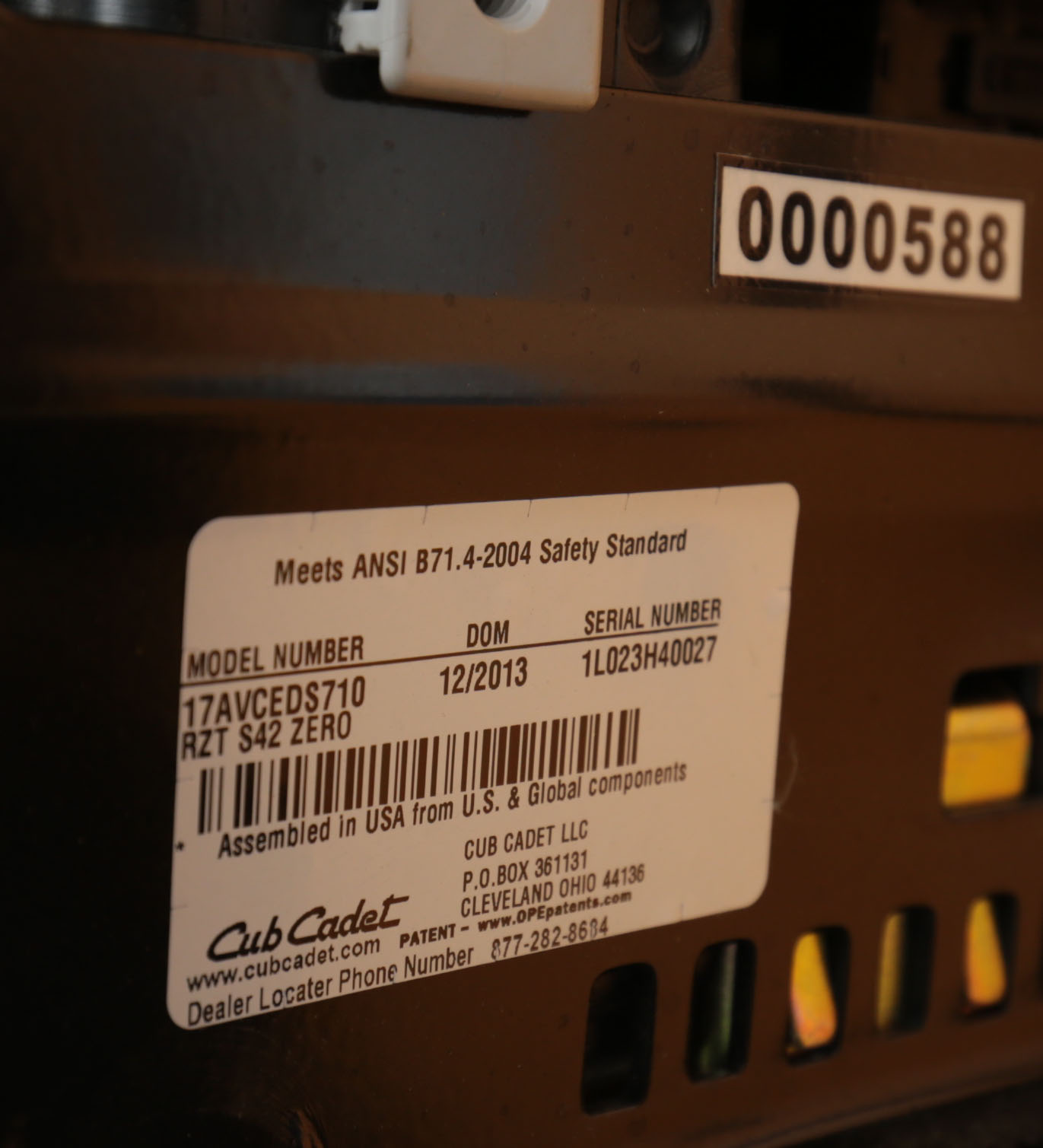 Cub Cadet Electric 42-Inch Riding Mower