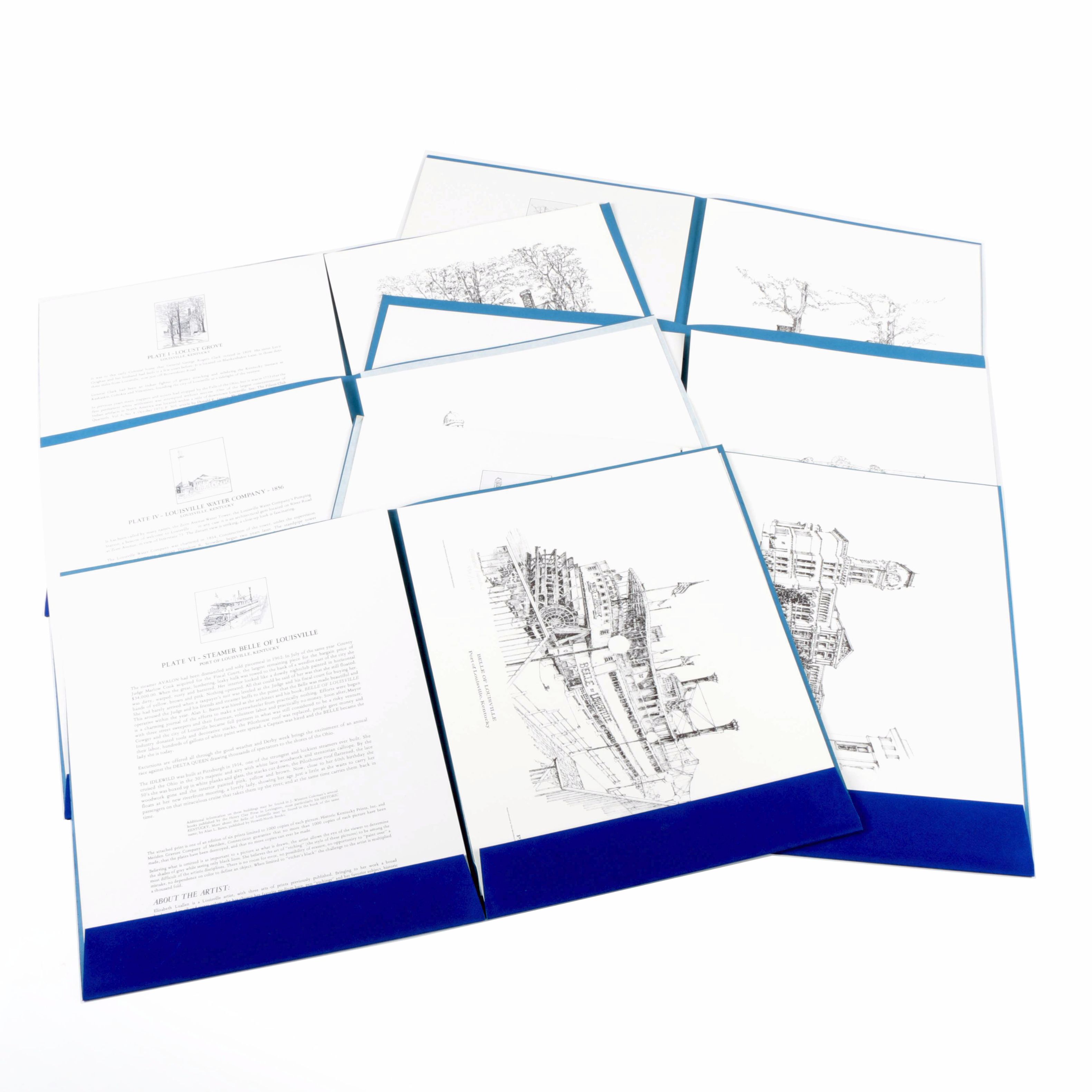 Elizabeth Luallen Limited Edition Offset Lithographs of Louisville Kentucky Landmarks