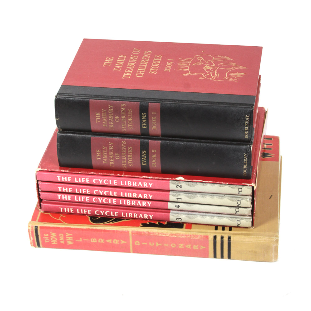 Vintage Children's Books Including 1969 "The Life Cycle Library for Young People"