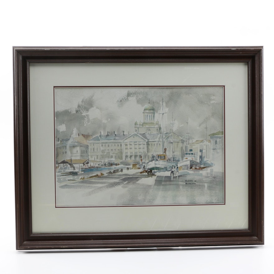 Don Schlickan Watercolor of Helsinki