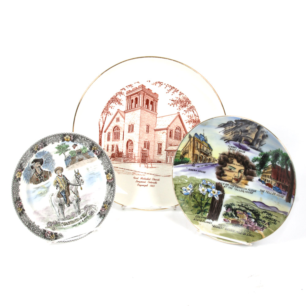 Group of Colorado-Themed Collector Plates