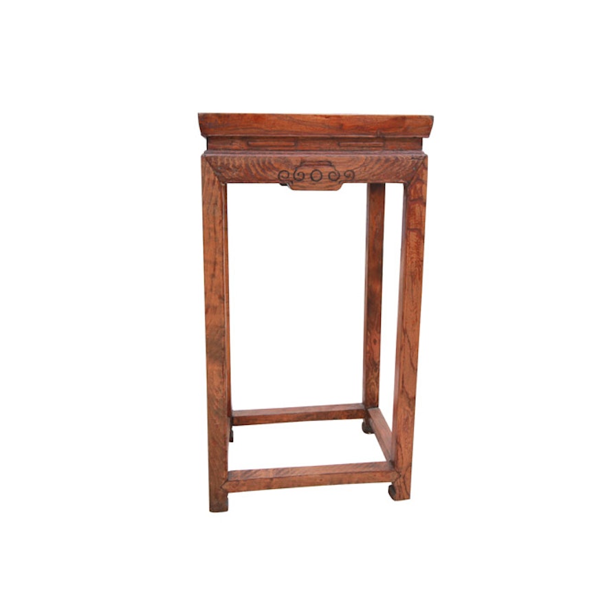 Rustic Chinese End Table