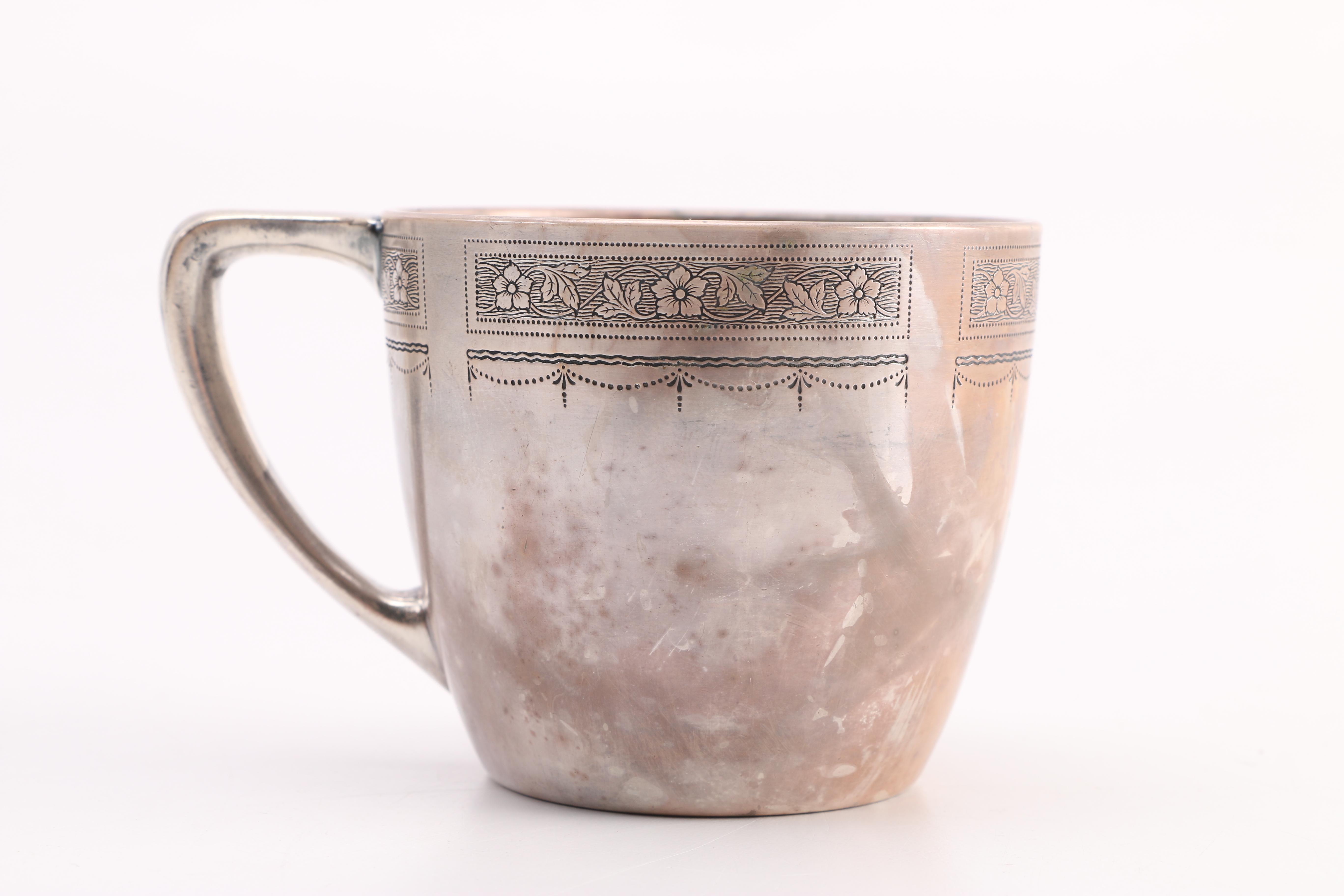 Art Deco Baby Feeding Set Community Plate and Napier Silver Plate With Bakelite Handles