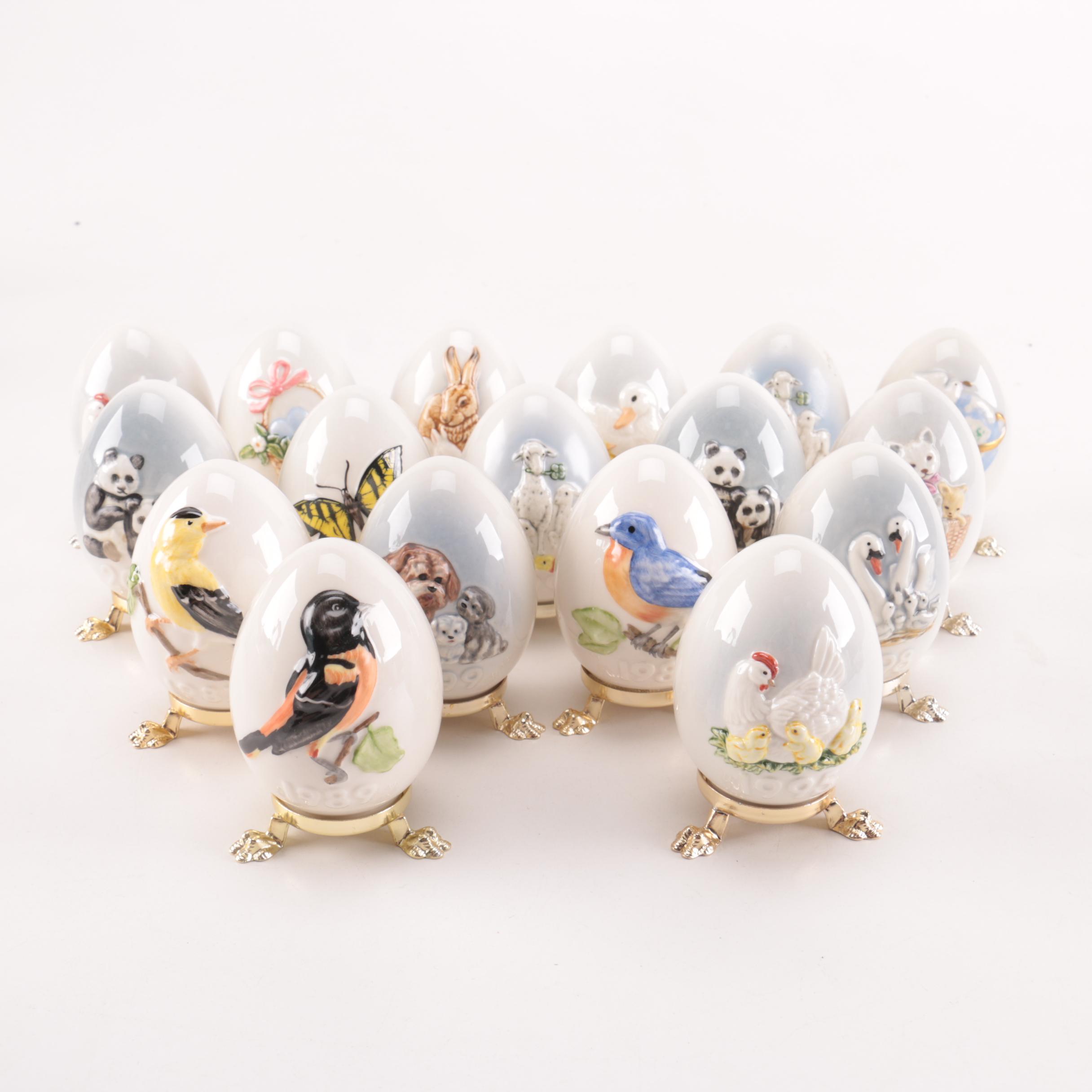 Goebel Decorative Eggs with Stands