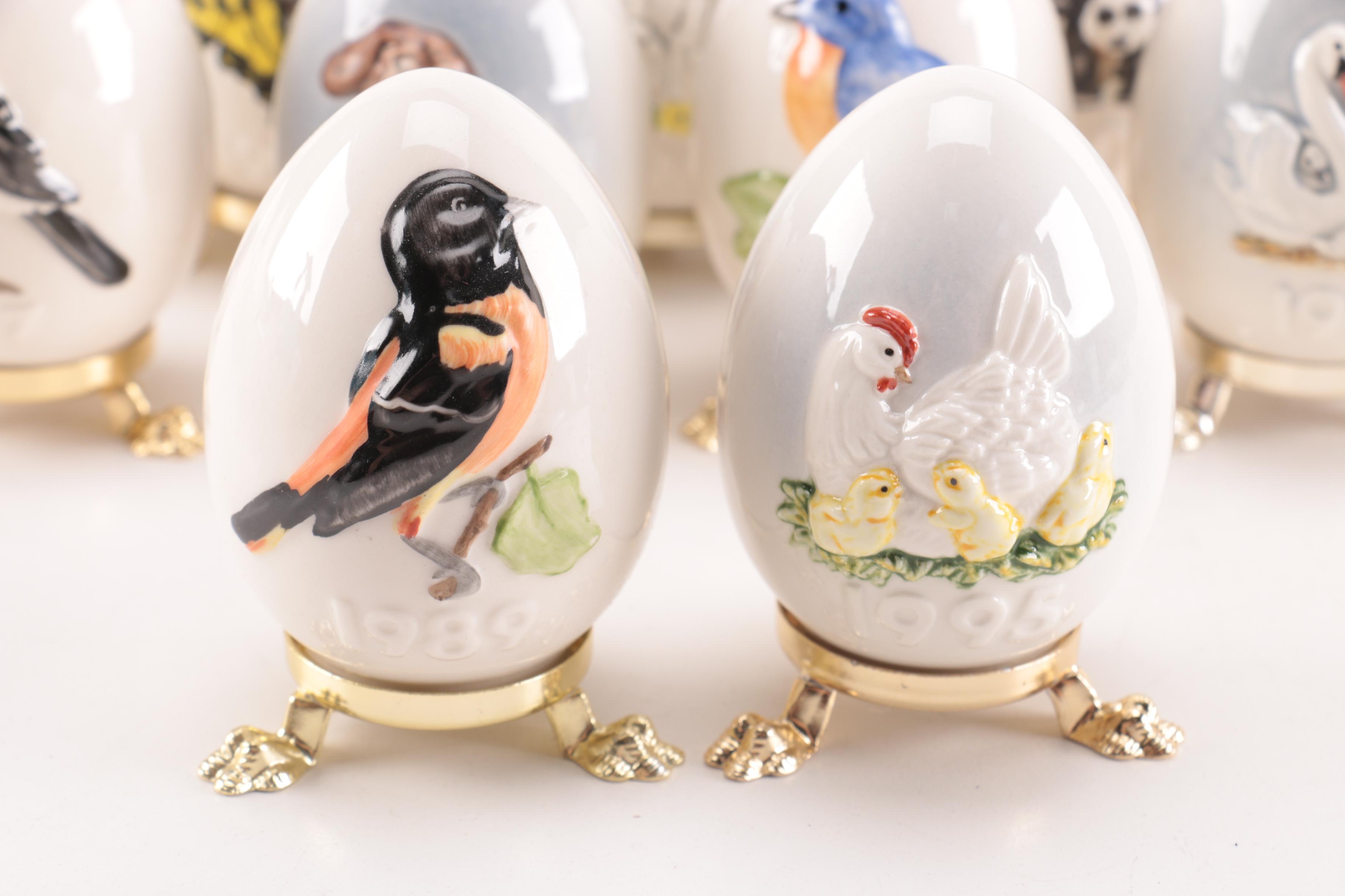 Goebel Decorative Eggs with Stands