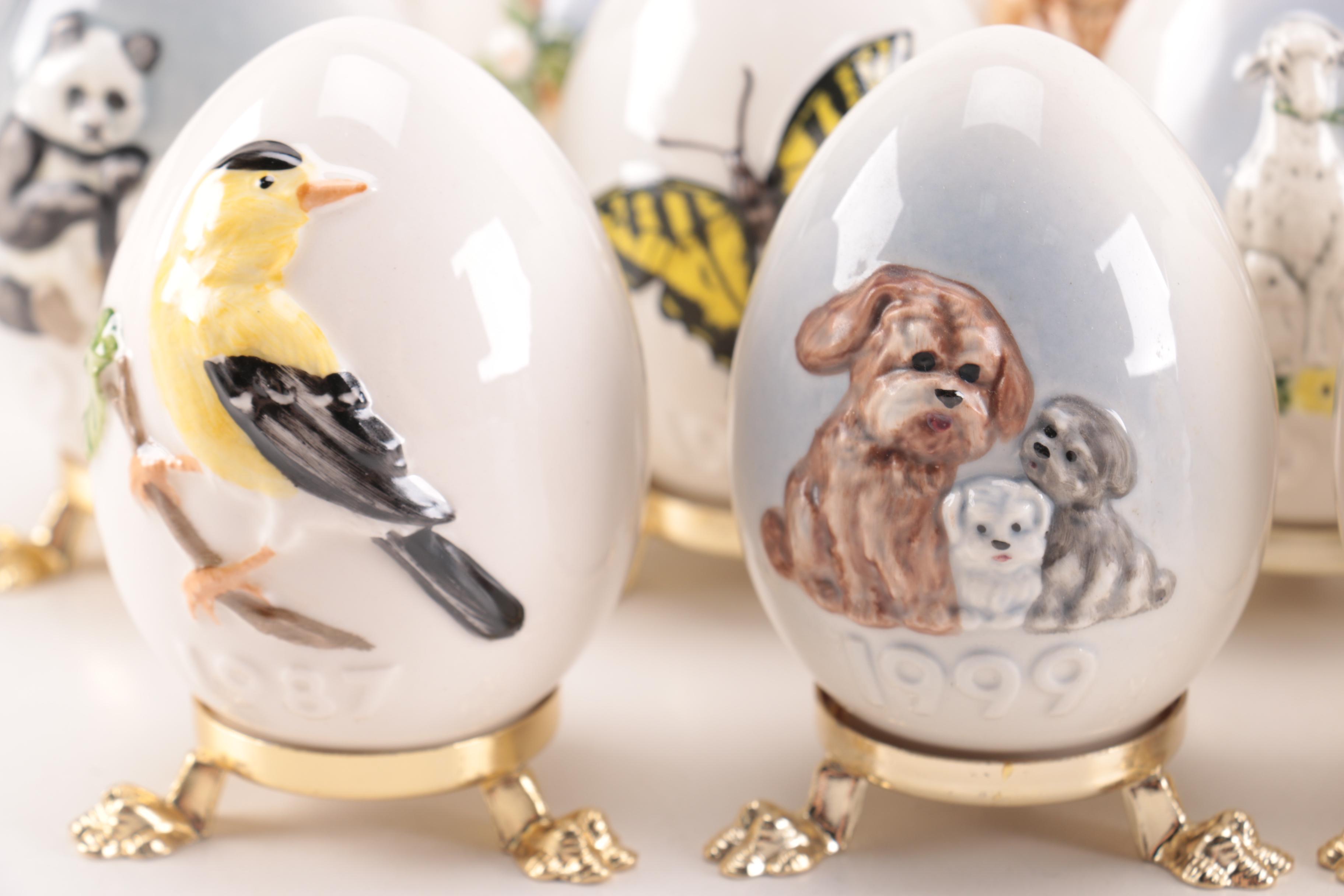 Goebel Decorative Eggs with Stands