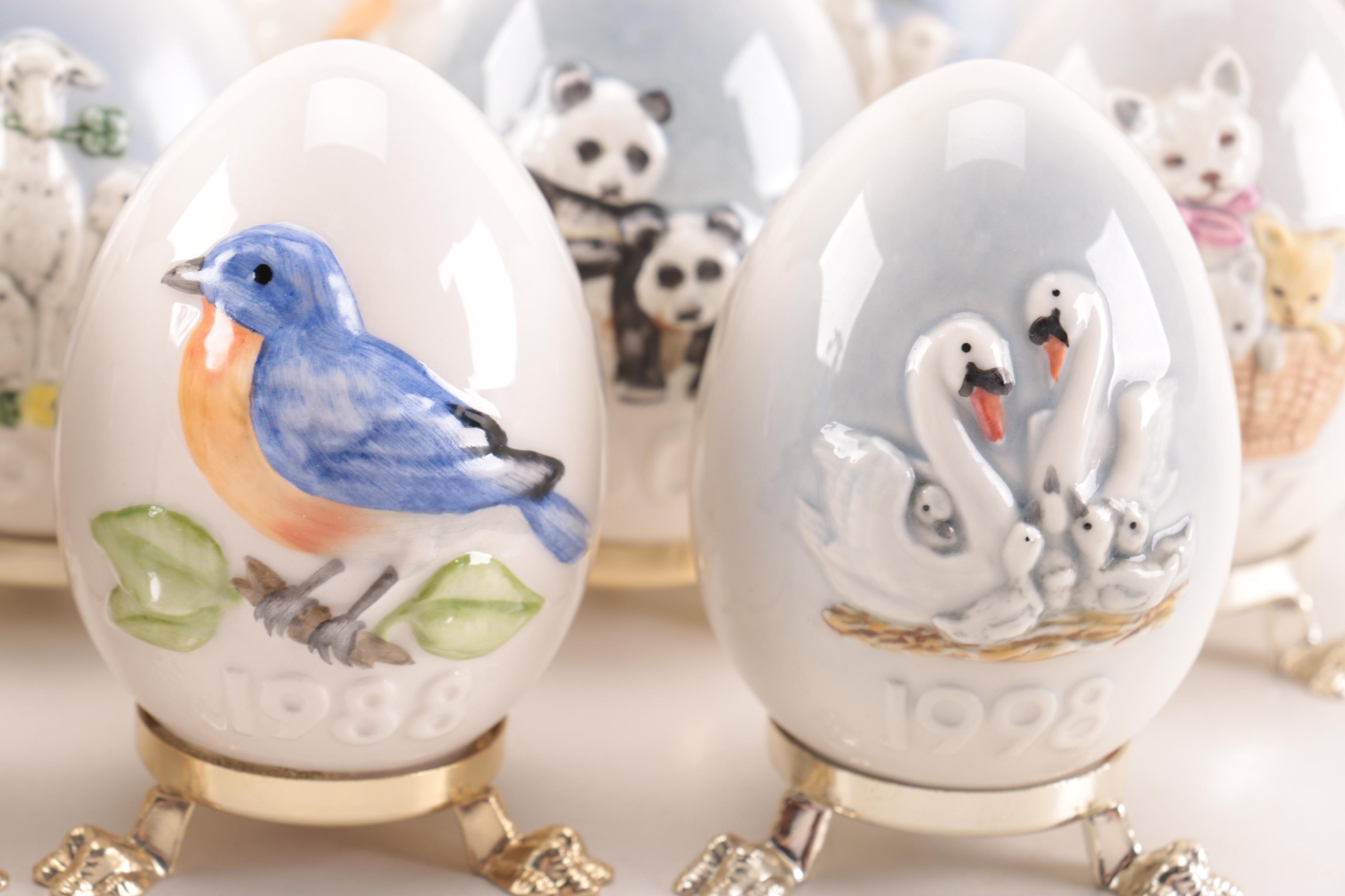 Goebel Decorative Eggs with Stands