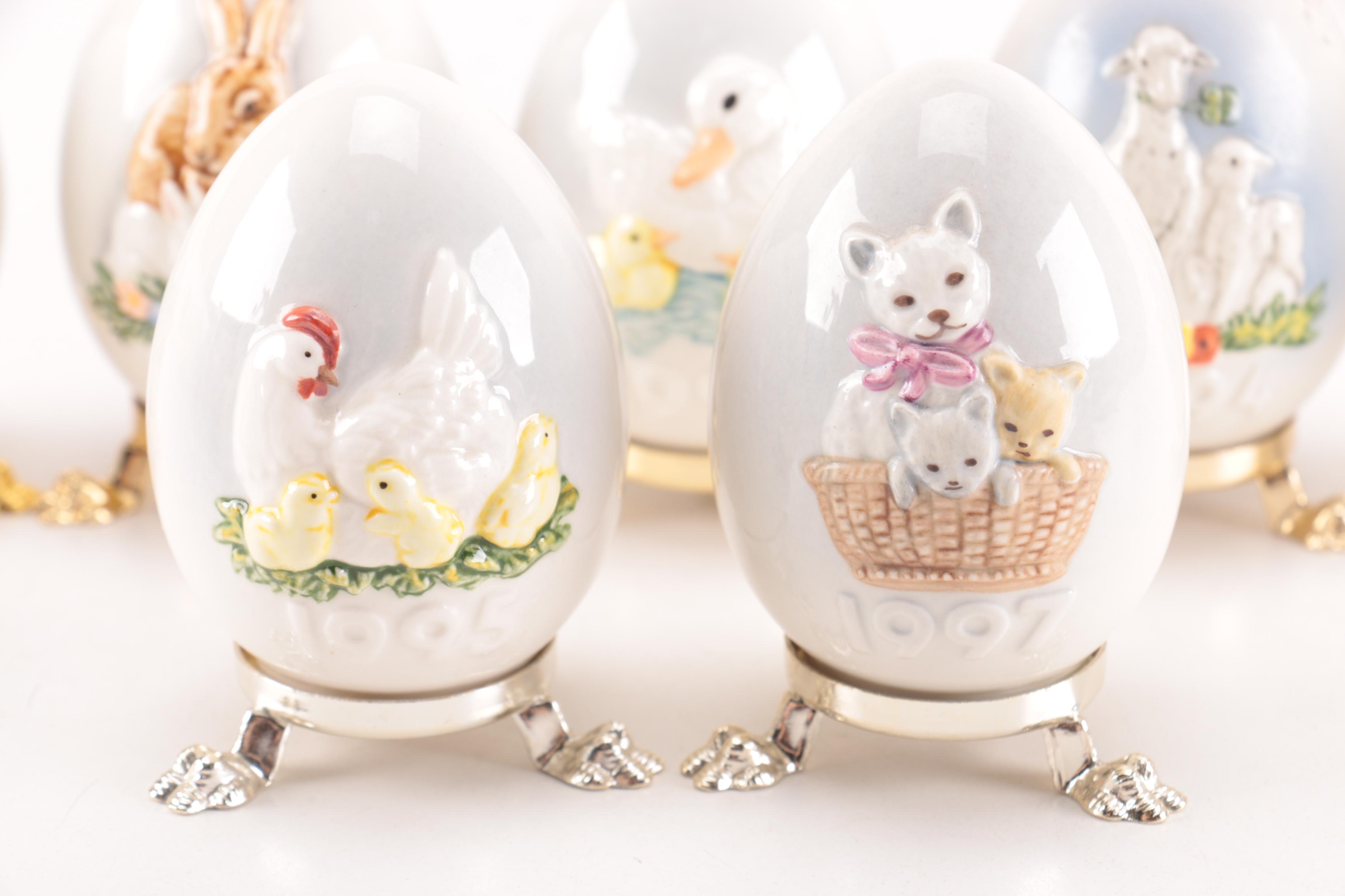 Goebel Decorative Eggs with Stands