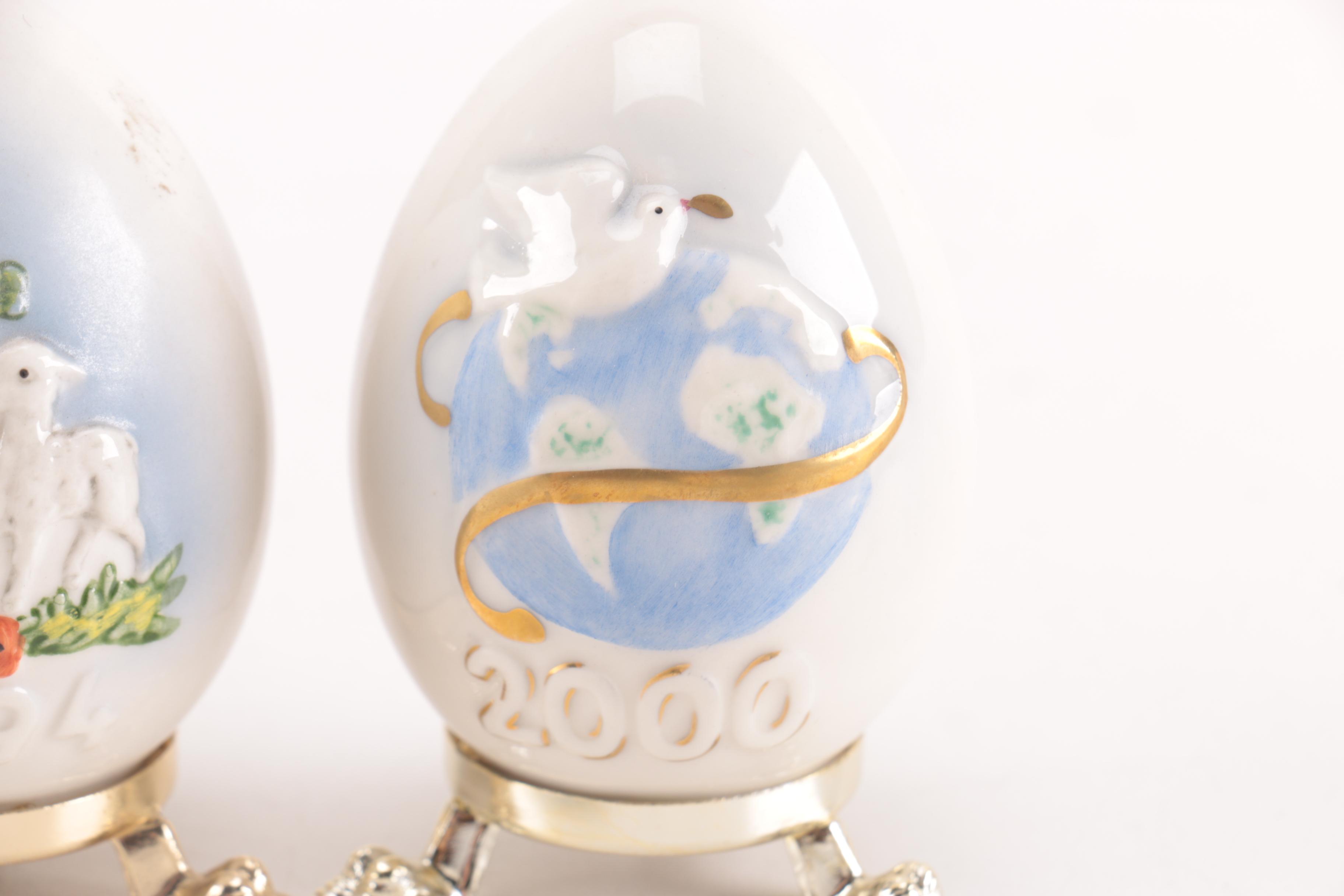 Goebel Decorative Eggs with Stands