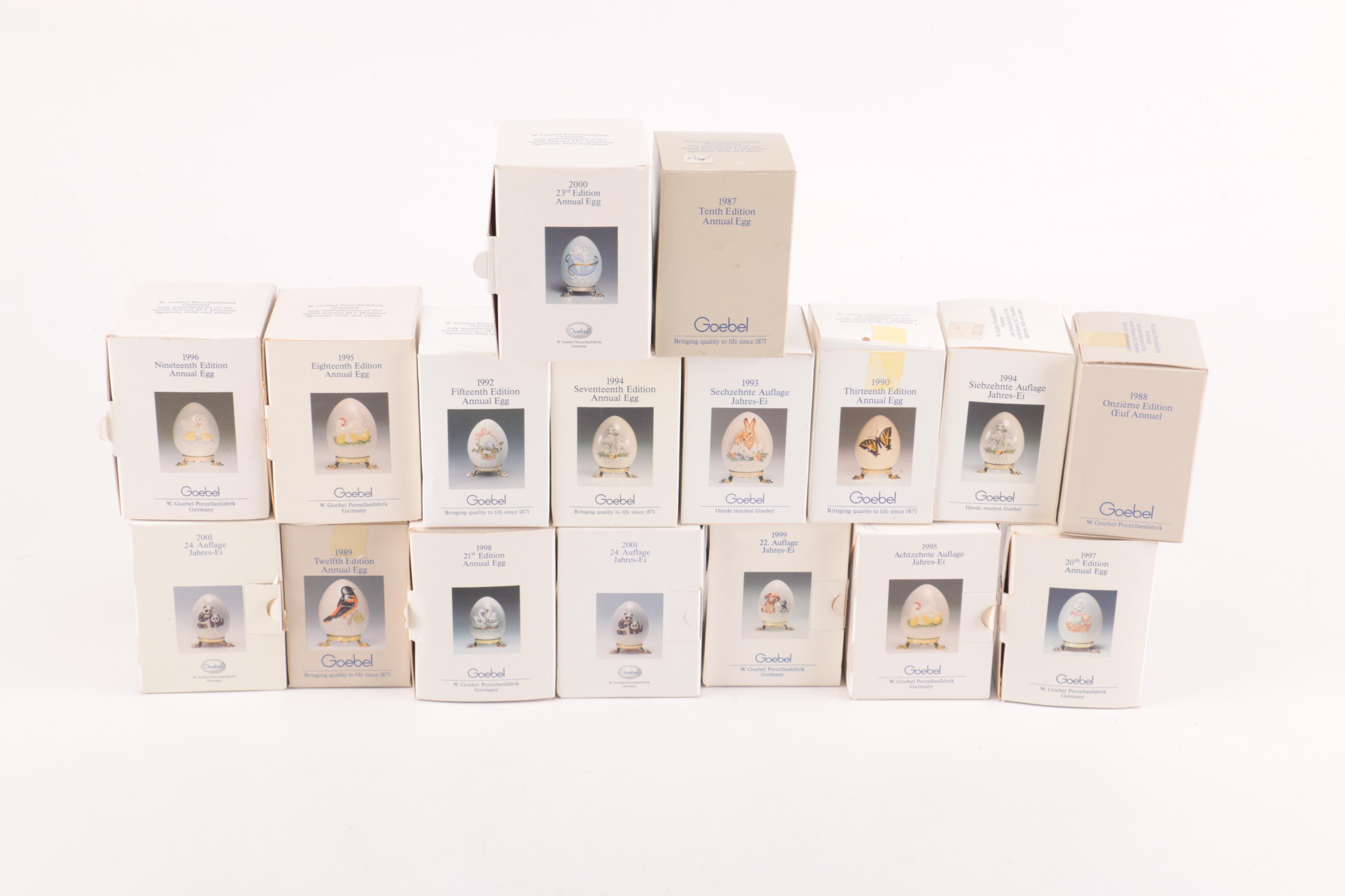 Goebel Decorative Eggs with Stands