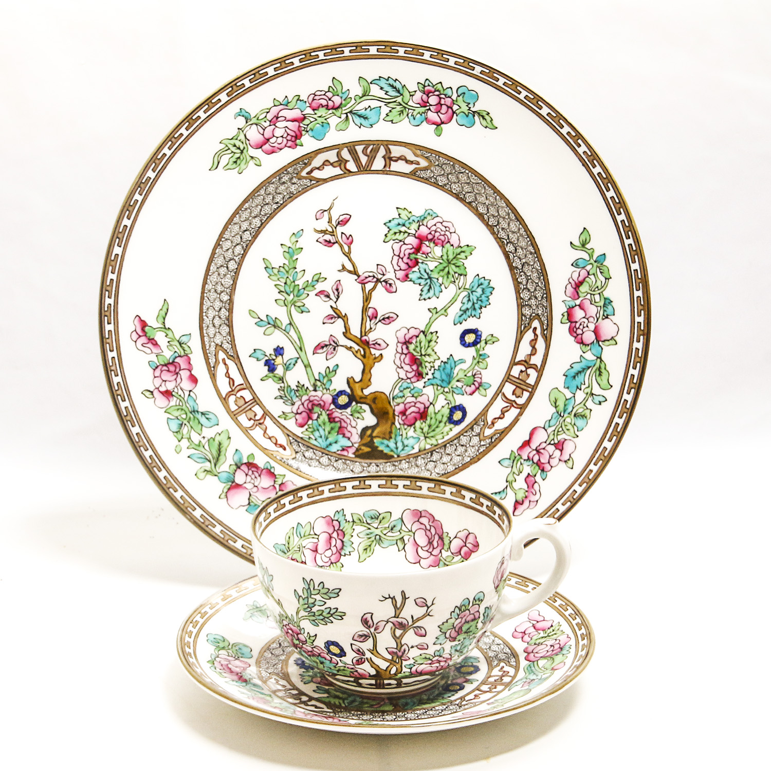 Coalport "Indian Tree" Tea Cup Set