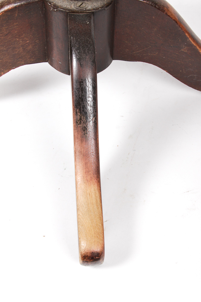 Mid 20th Century Swiveling Wooden Office Chair by B.L. Marble Chair Co.