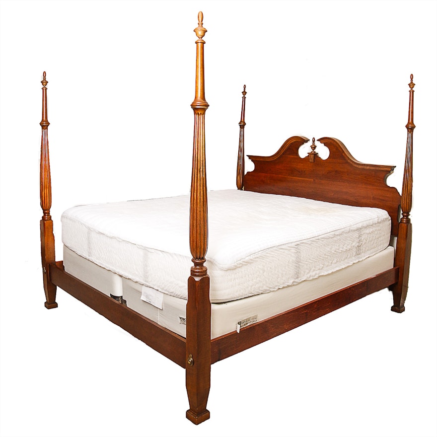 Federal Style King Size Tall-Post Bed Frame
