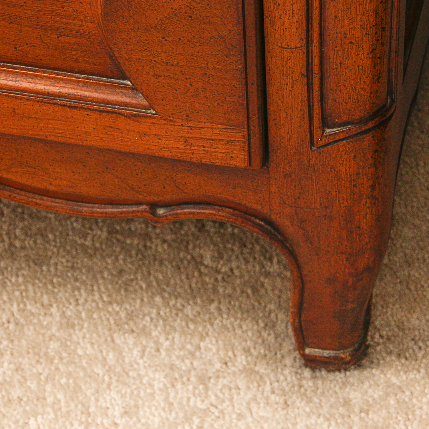 Vintage Louis XV Style Dresser by John Stuart Inc. With Mirror