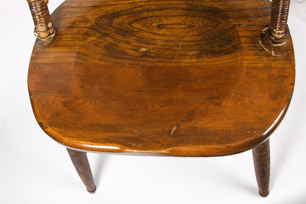 Vintage Heywood Brothers and Wakefield Woven Back Chair