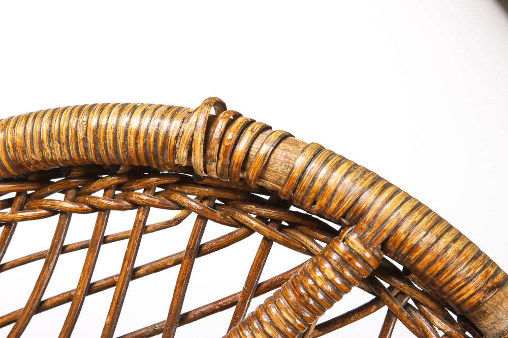 Vintage Heywood Brothers and Wakefield Woven Back Chair