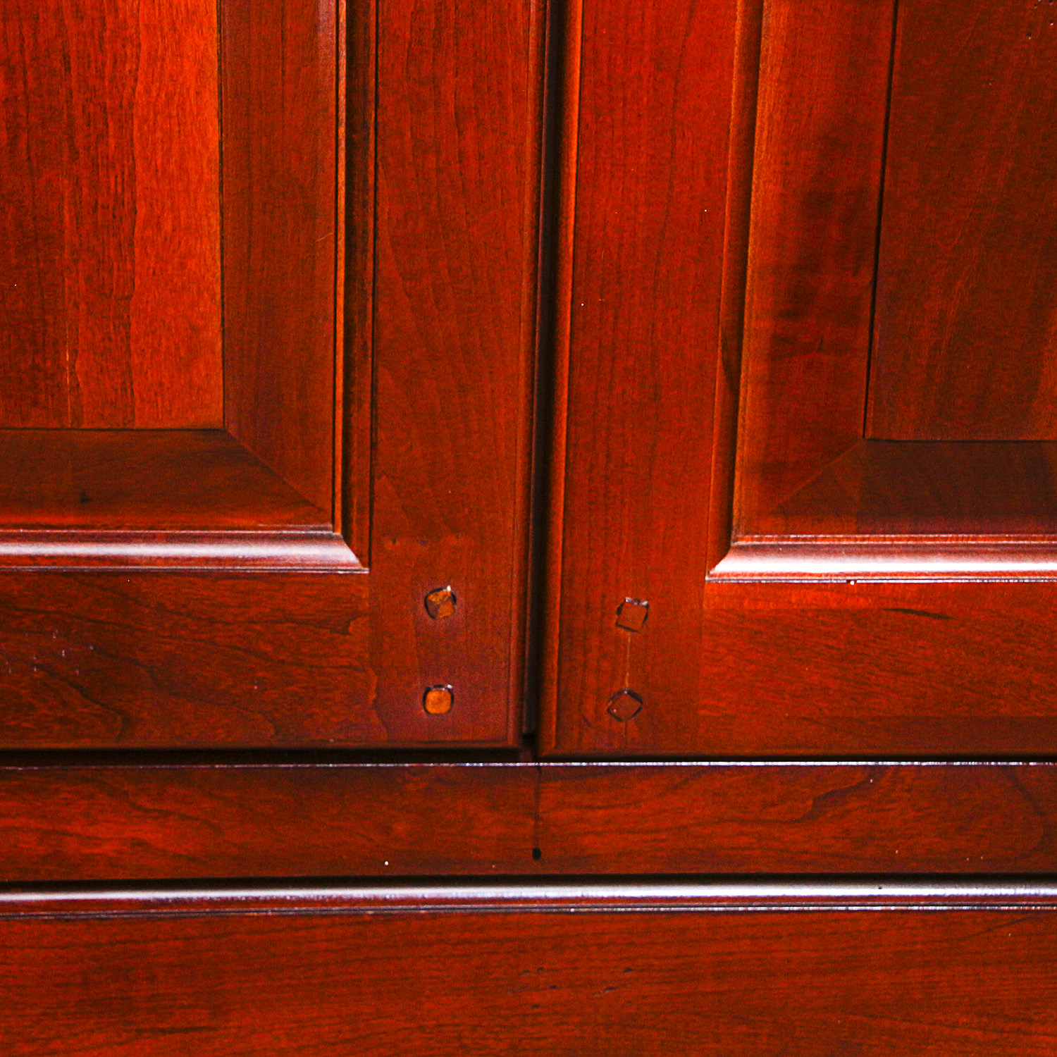 Entertainment Armoire Converted to Bar Cabinet