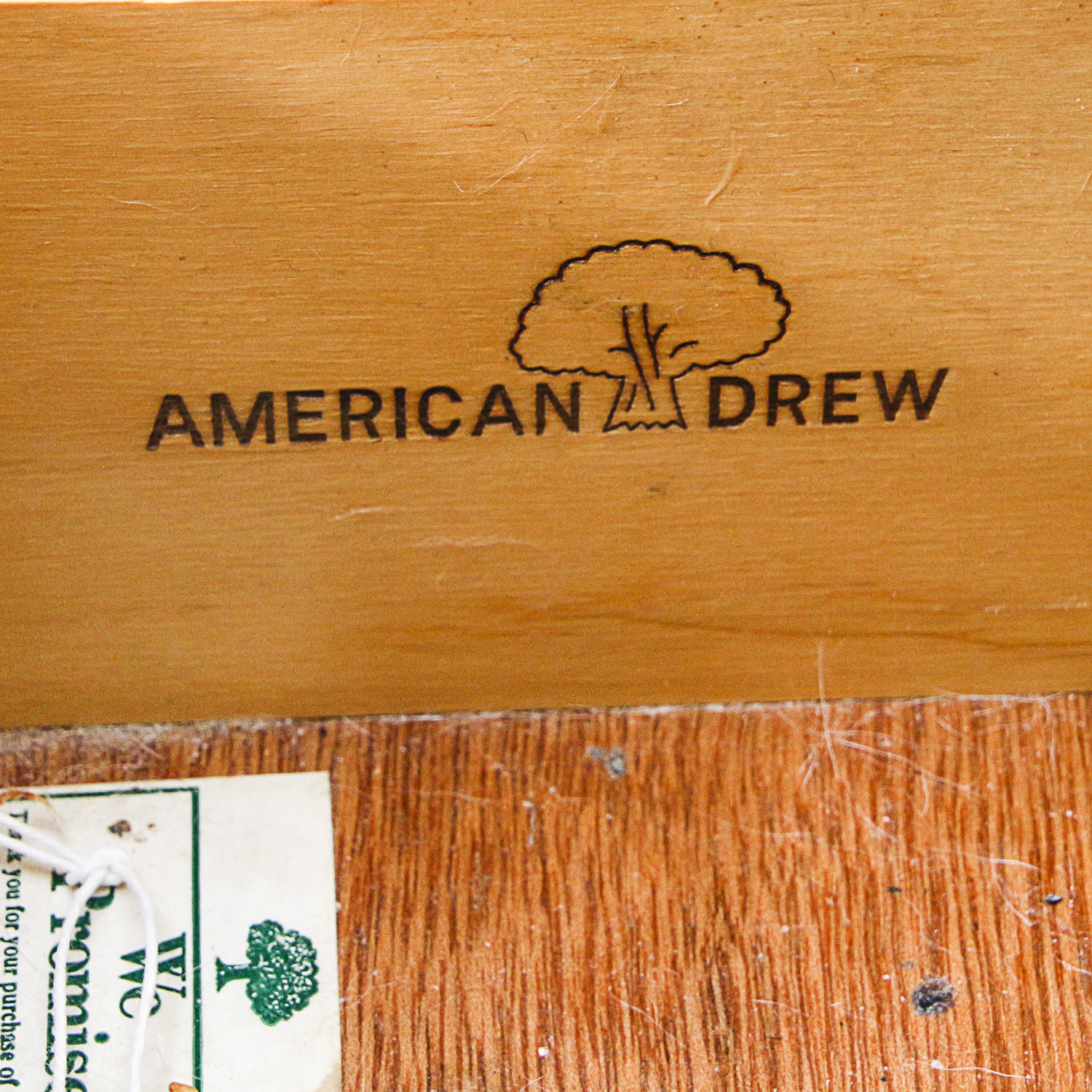 Vintage Chippendale Style Four-Drawer Nightstand by American Drew