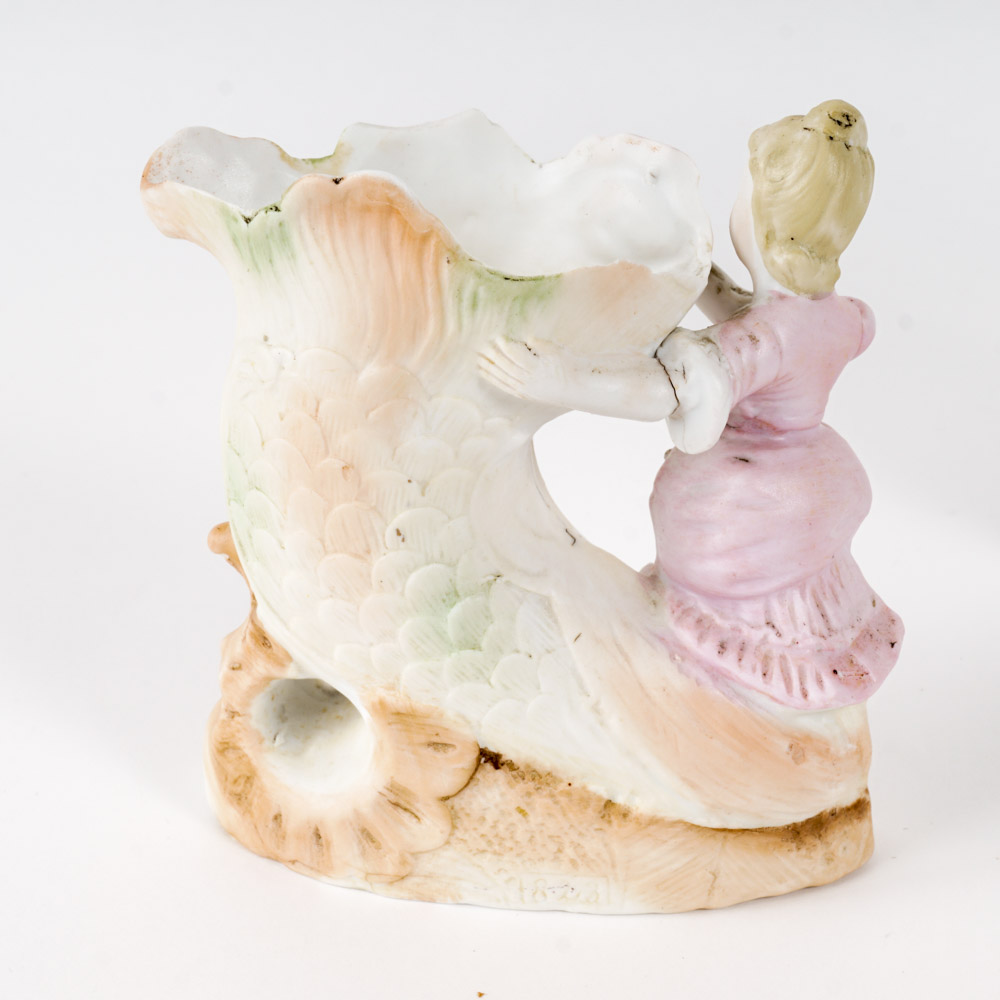 Collection of Antique German Bisque Vases