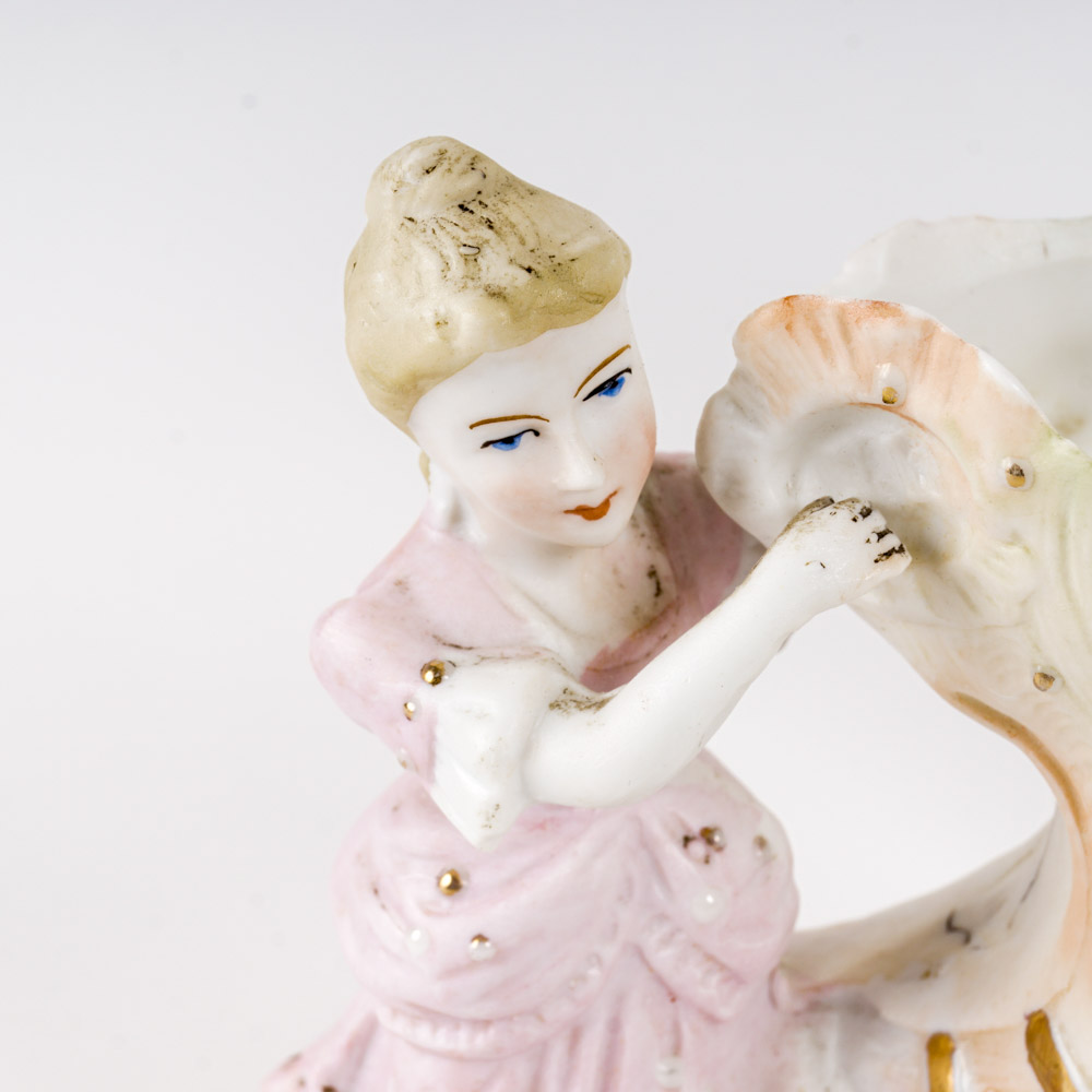 Collection of Antique German Bisque Vases