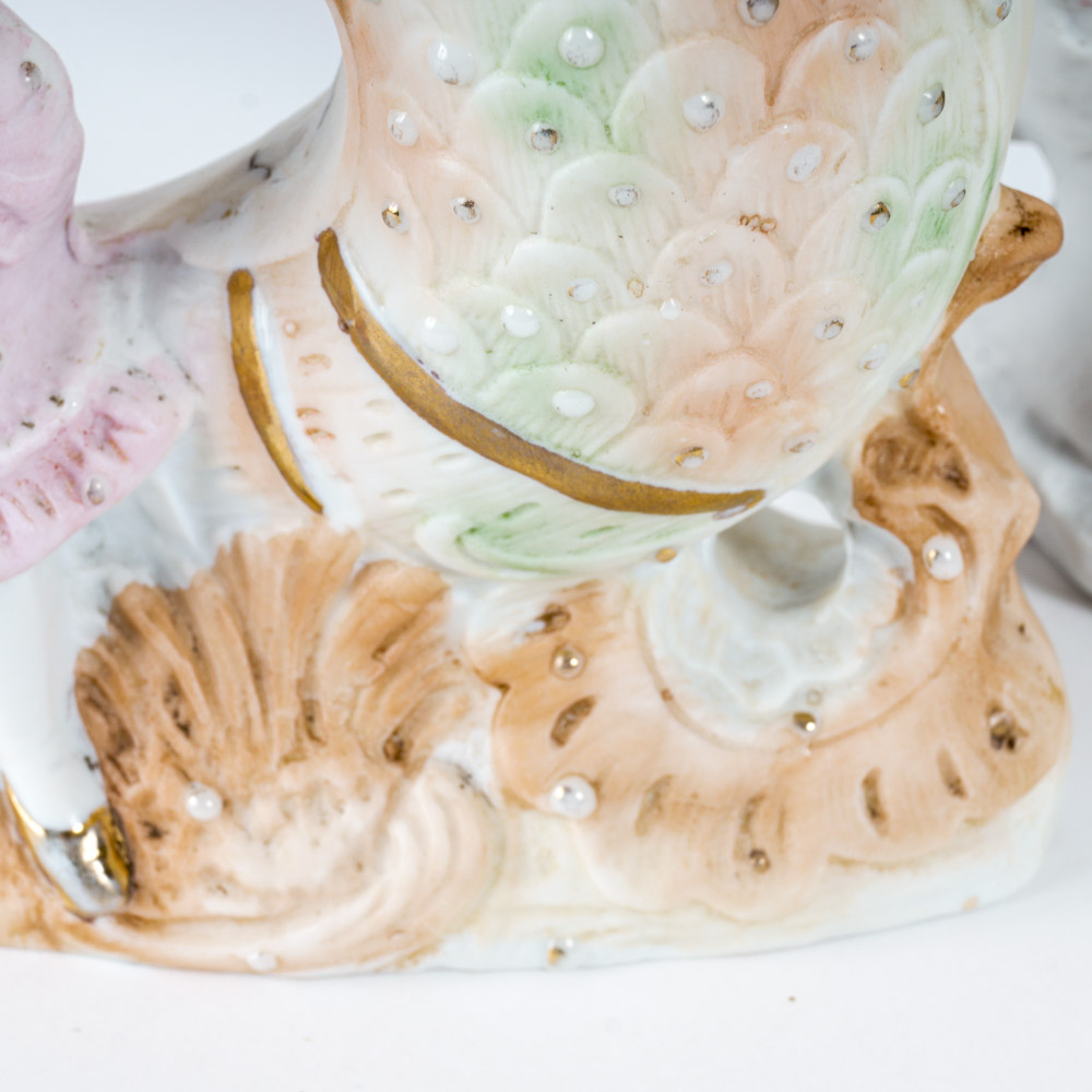 Collection of Antique German Bisque Vases