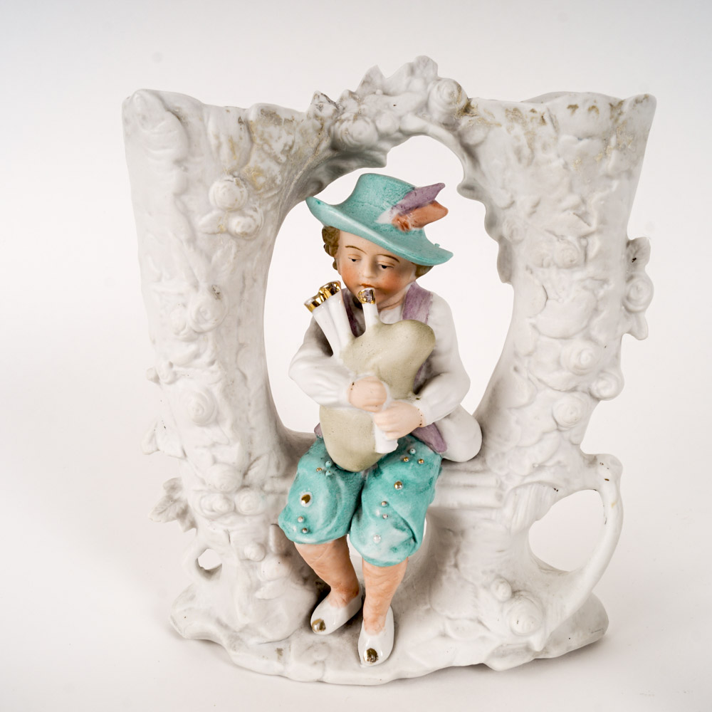 Collection of Antique German Bisque Vases