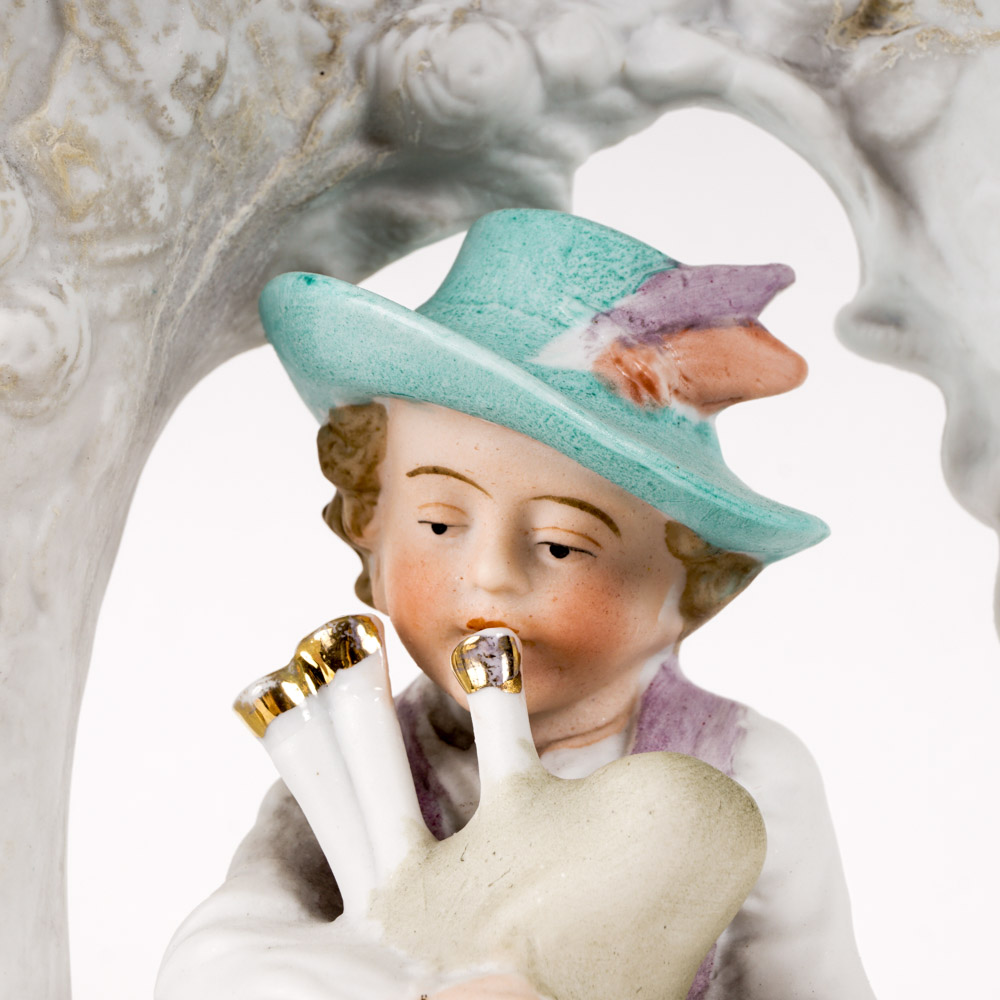 Collection of Antique German Bisque Vases