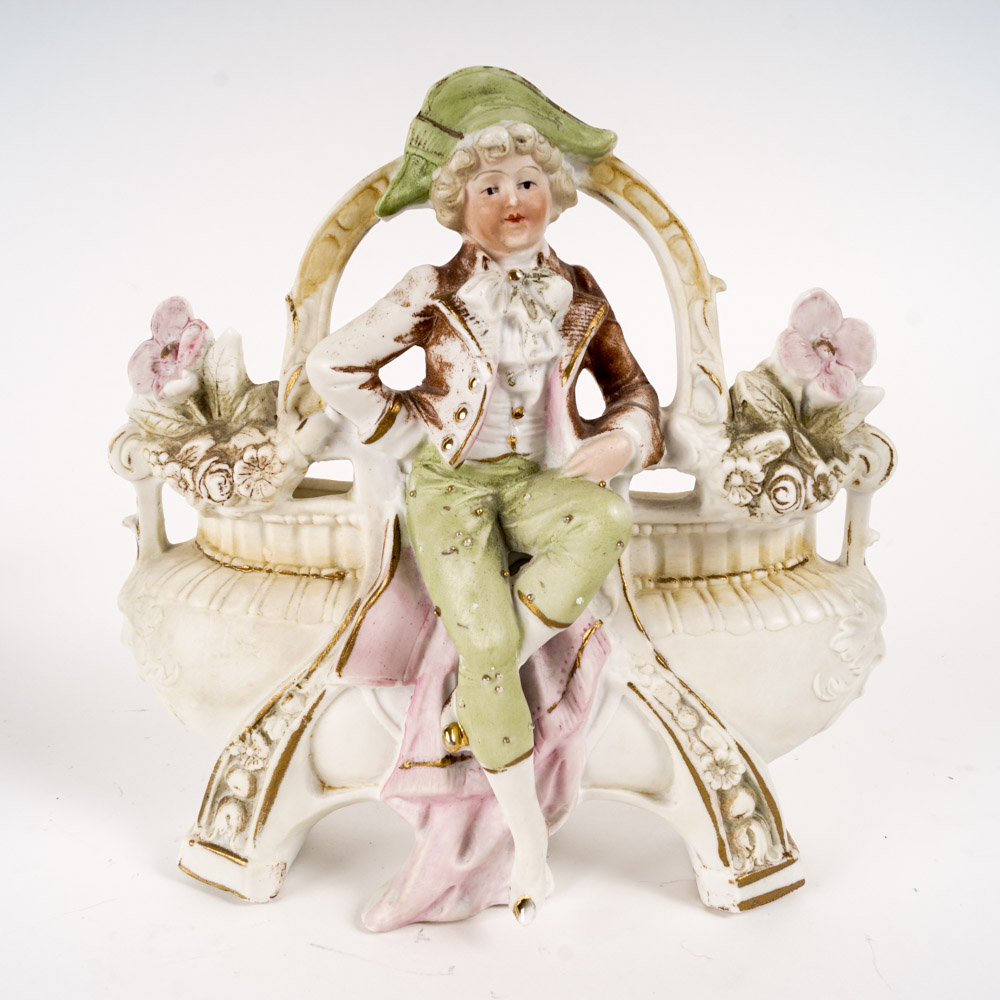 Collection of Antique German Bisque Vases