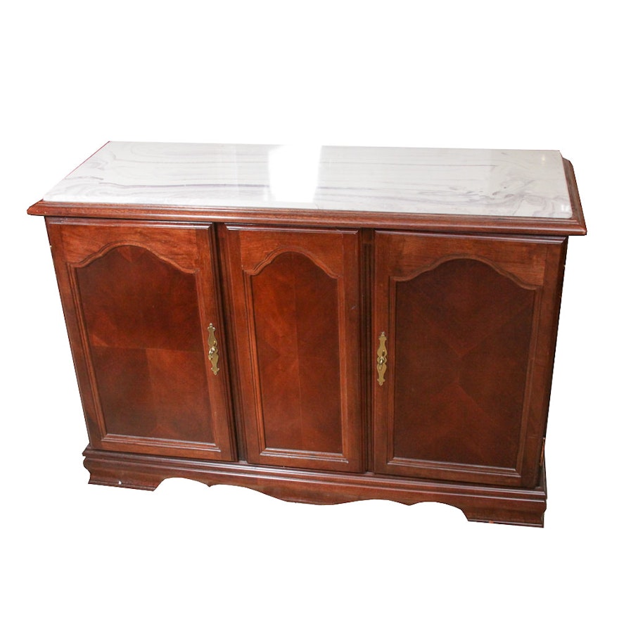 Composite Top Credenza in Cherry Veneers