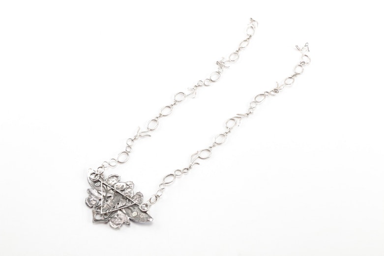 English Sterling and Enamel Necklace