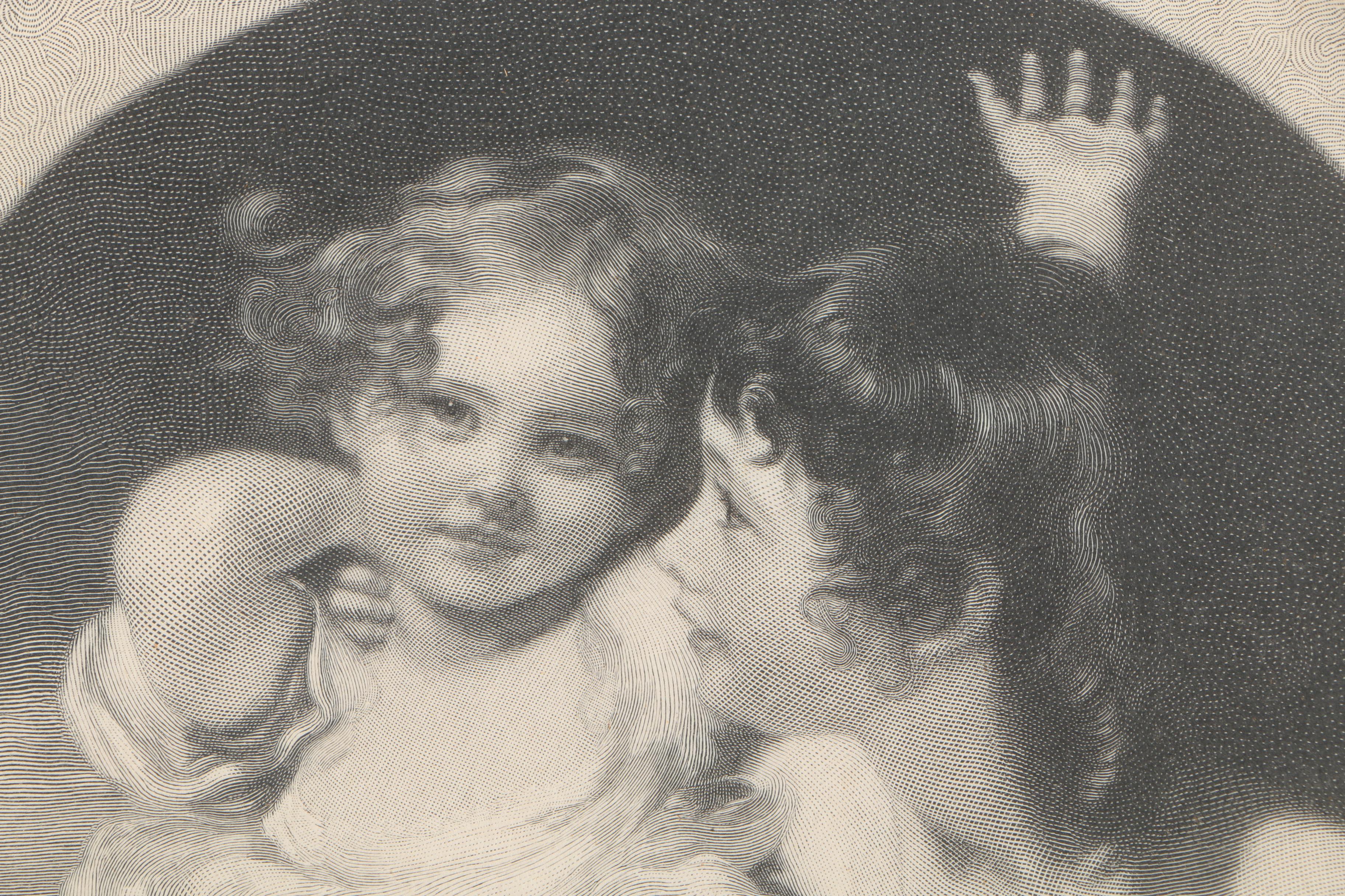 Timothy Cola Wood Engraving After Sir Thomas Lawrence's "The Calmady Children"