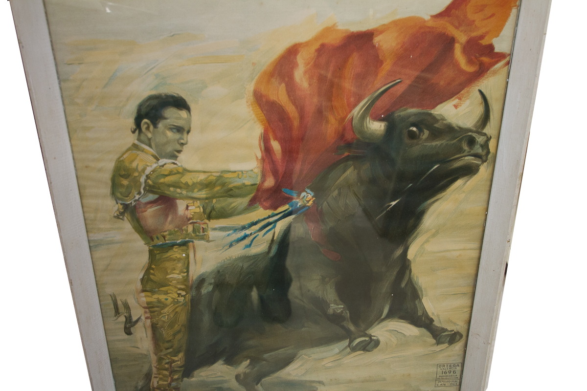 Vintage Ortega Valencia Lithograph After Joseph Cros Estrems