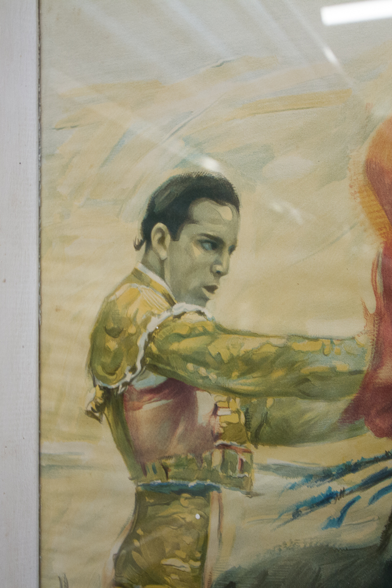 Vintage Ortega Valencia Lithograph After Joseph Cros Estrems