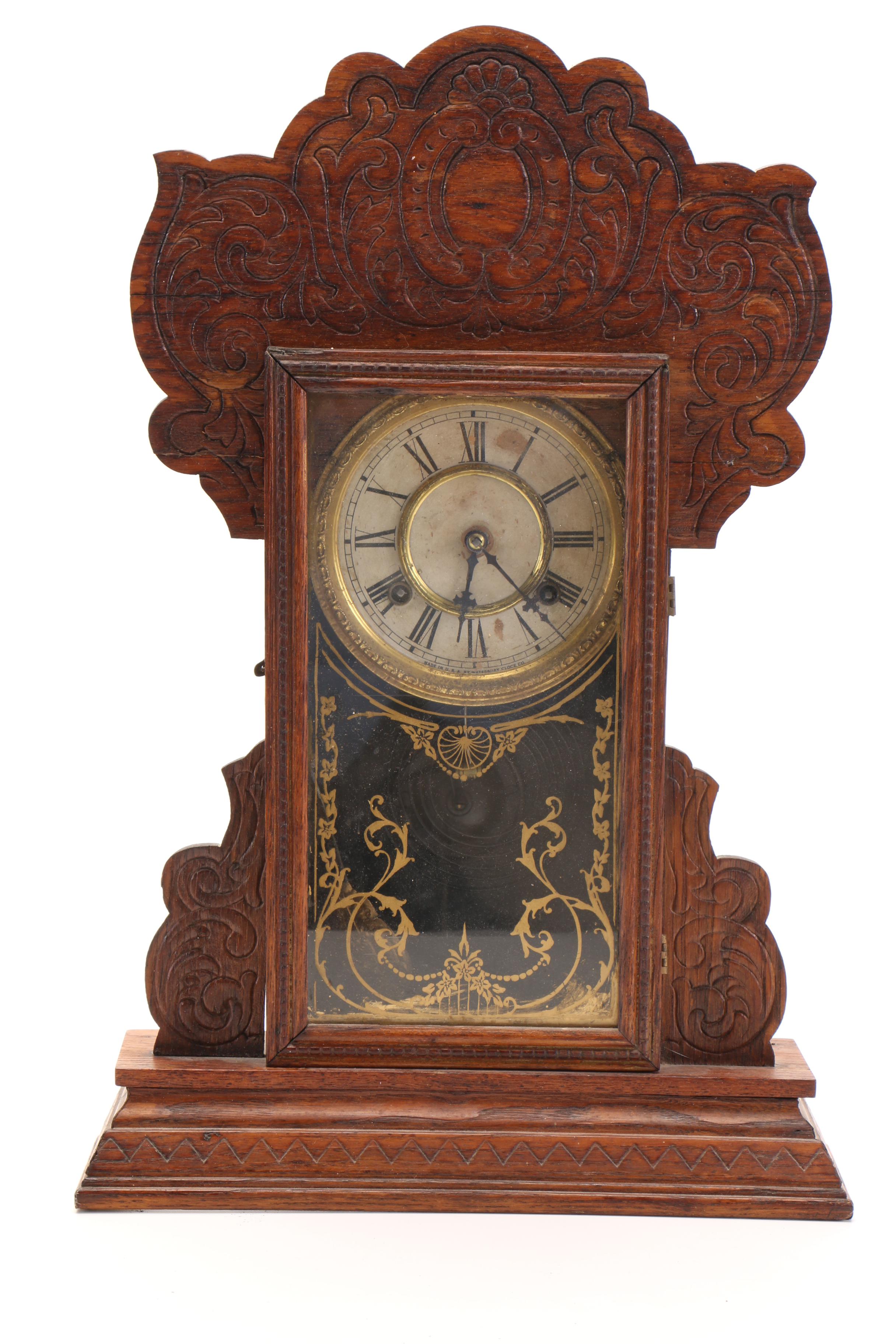 Antique Waterbury Clock Co. Gingerbread Mantel Clock