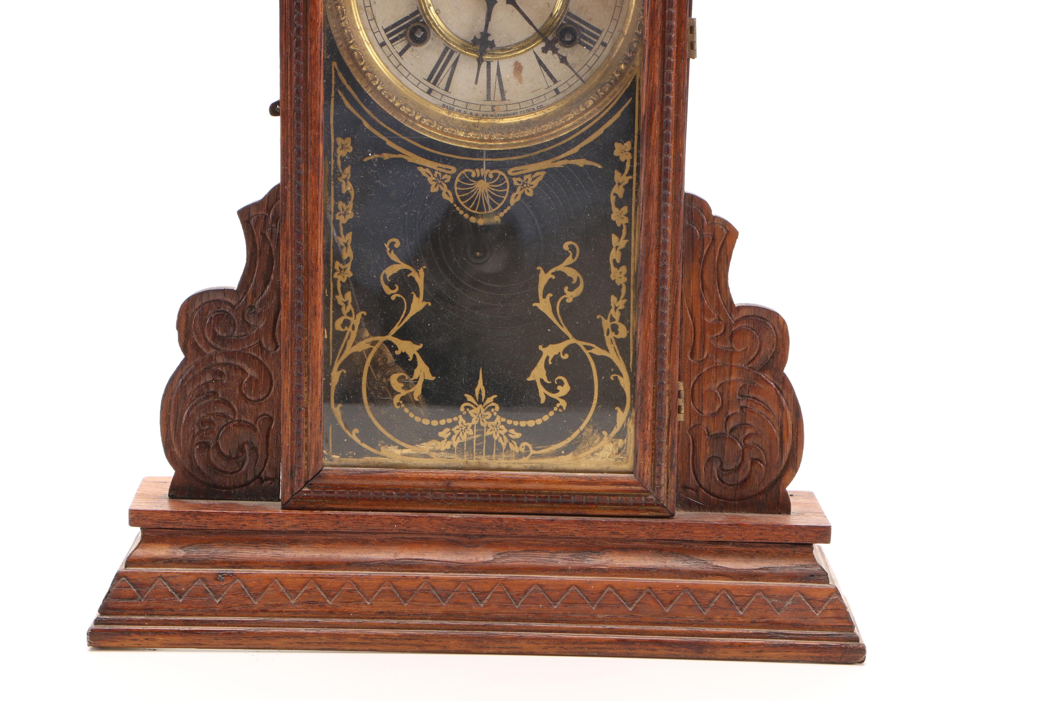 Antique Waterbury Clock Co. Gingerbread Mantel Clock