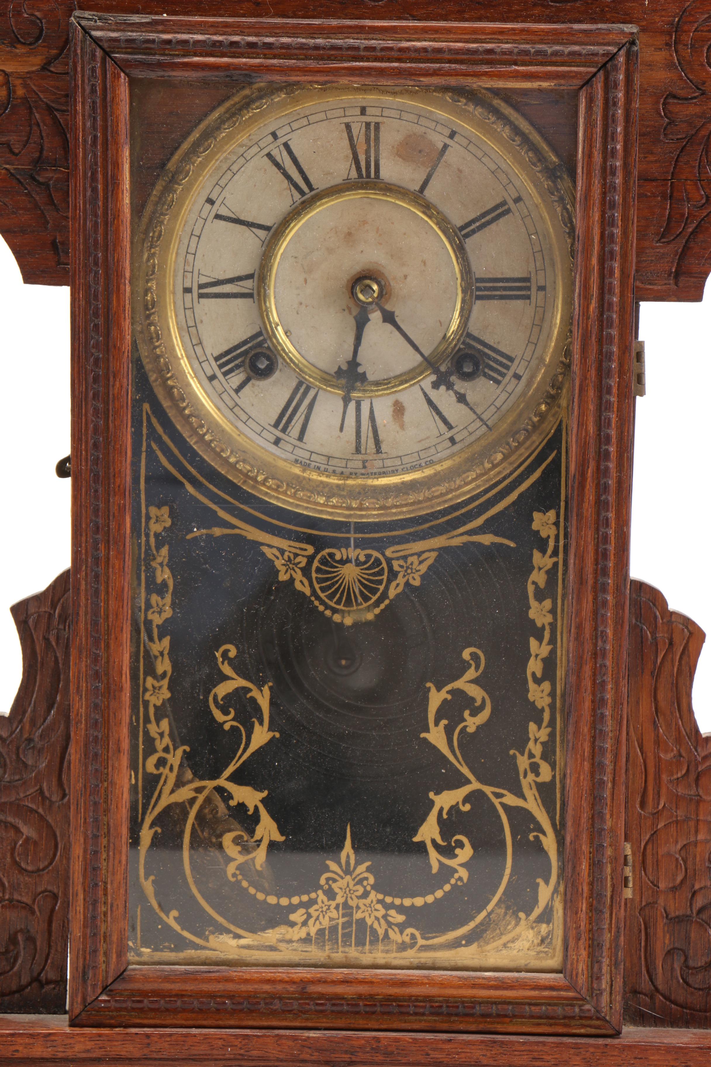 Antique Waterbury Clock Co. Gingerbread Mantel Clock