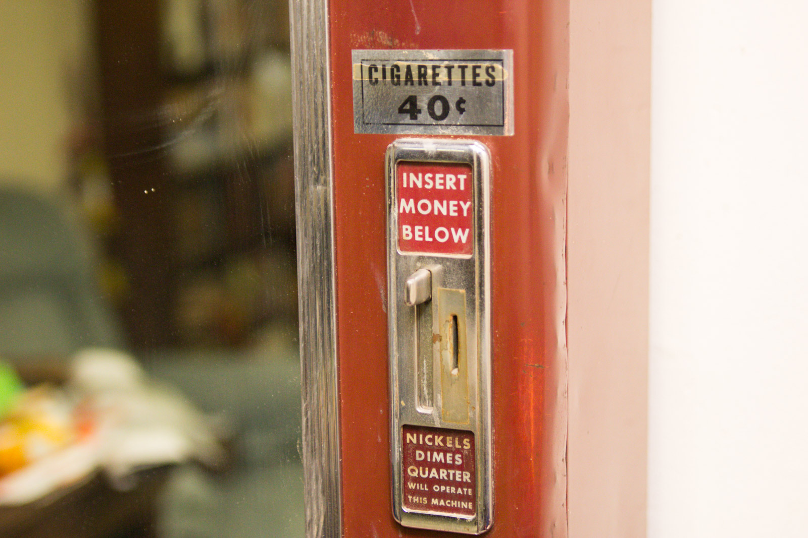 Vintage Art Deco National Cigarette Vending Machine