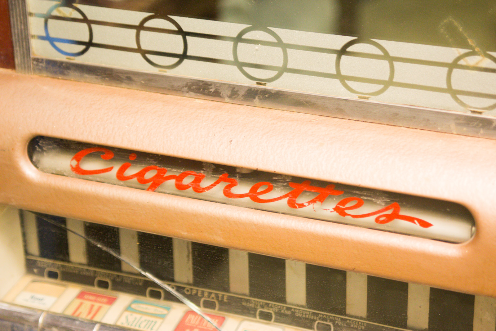 Vintage Art Deco National Cigarette Vending Machine