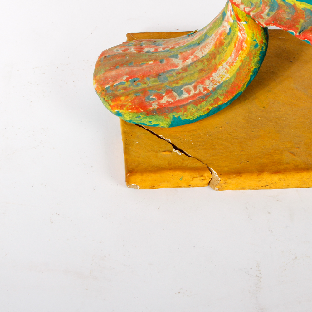 Folk Art Ceramic Hand Painted Horse