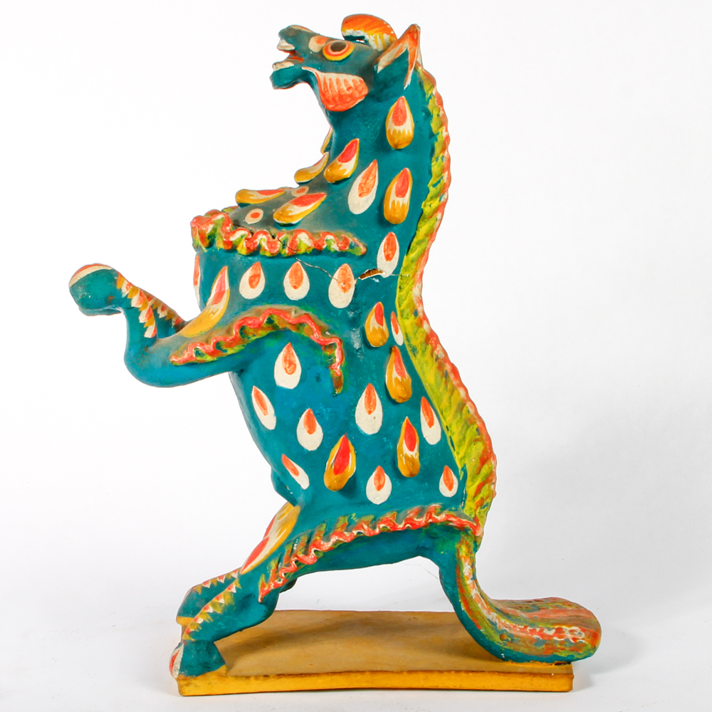 Folk Art Ceramic Hand Painted Horse