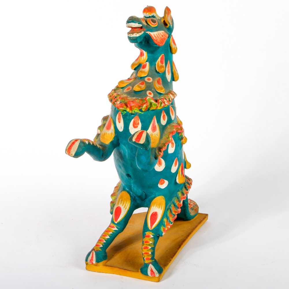 Folk Art Ceramic Hand Painted Horse